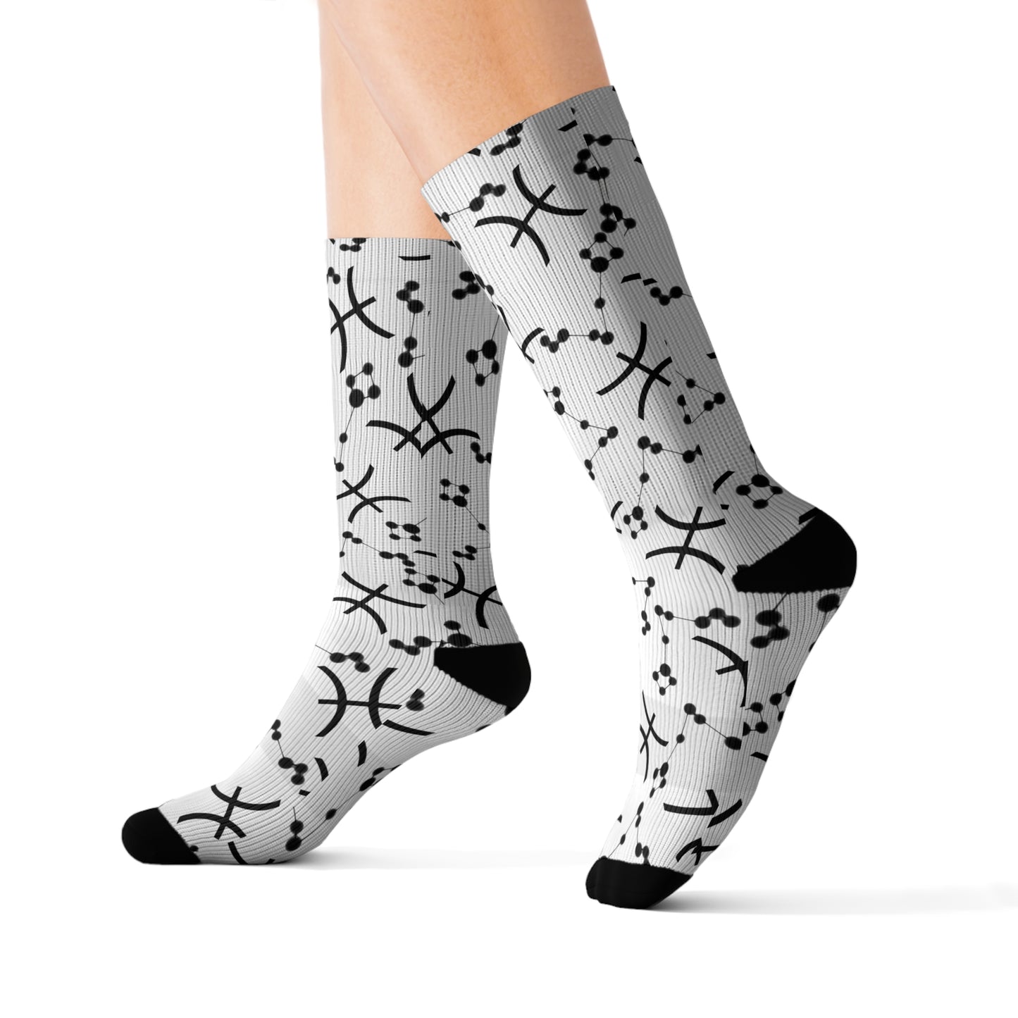 Zodiac Sublimation Socks Pisces Zodiac sign