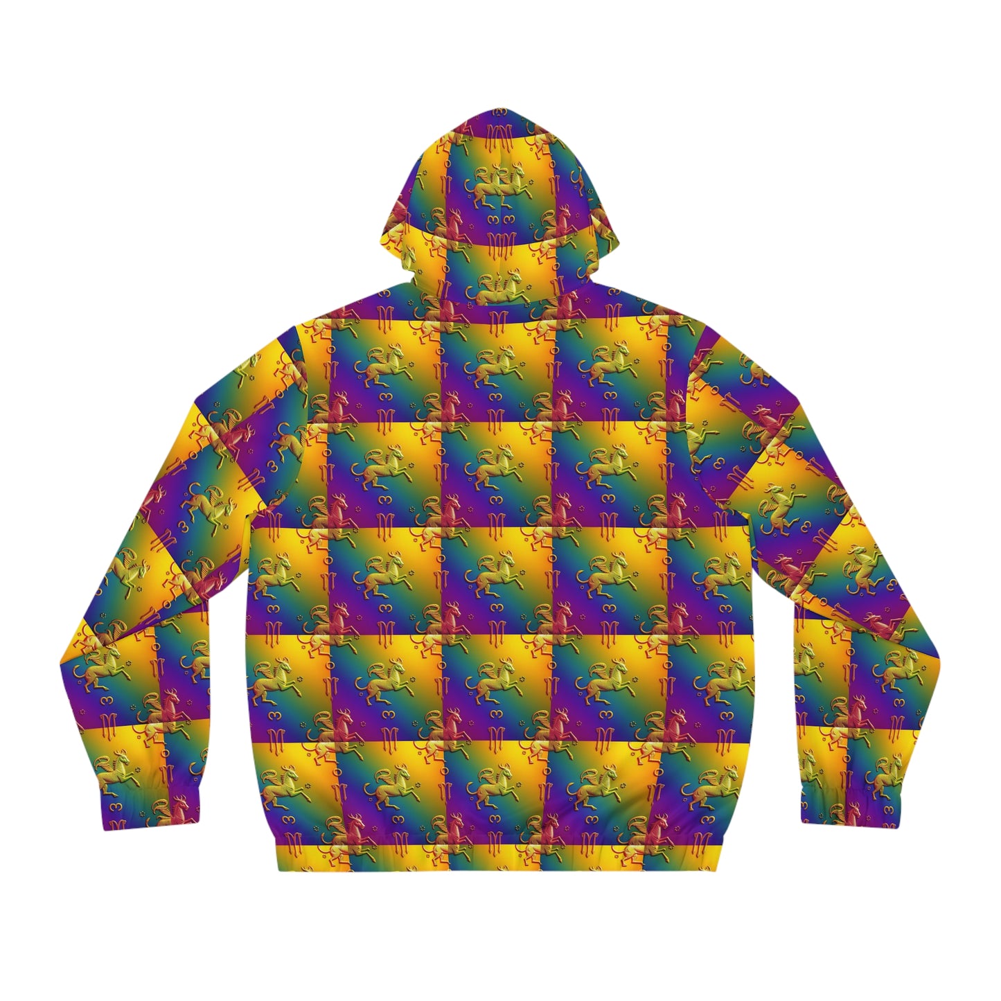 Full-Zip Hoodie (AOP), Virgo, Zodiac, Pattern