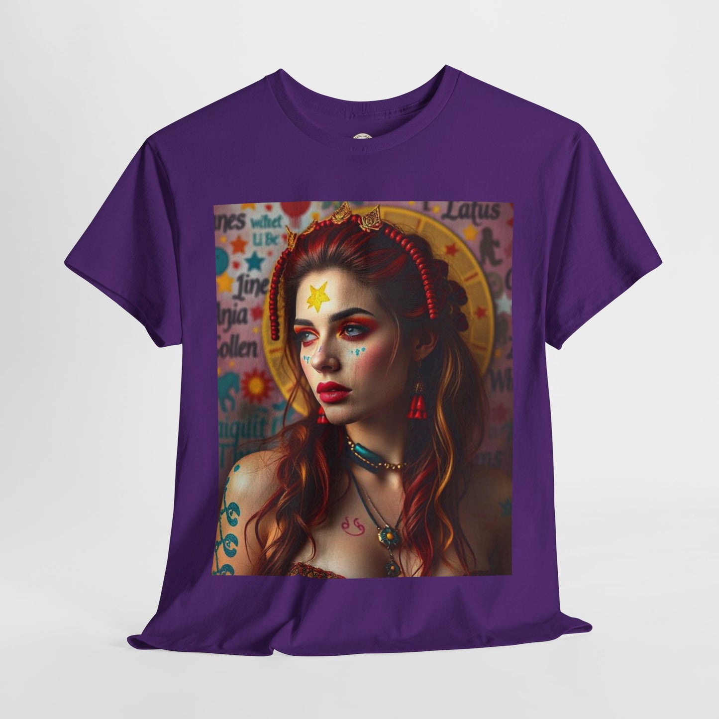 Unisex Heavy Cotton T-Shirt, Sagittarius, Zodiac, Sexy Art