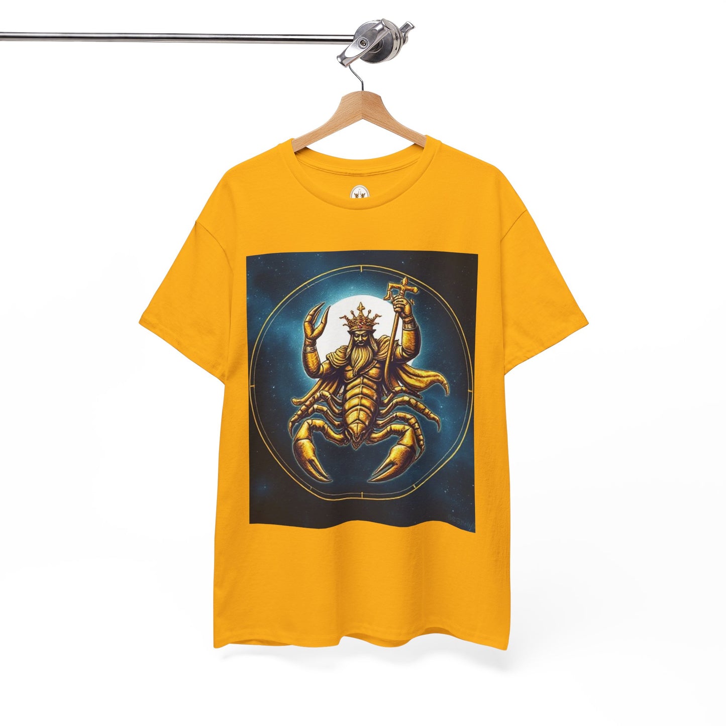 Unisex Heavy Cotton T-Shirt, Moon, Scorpio Zodiac Design