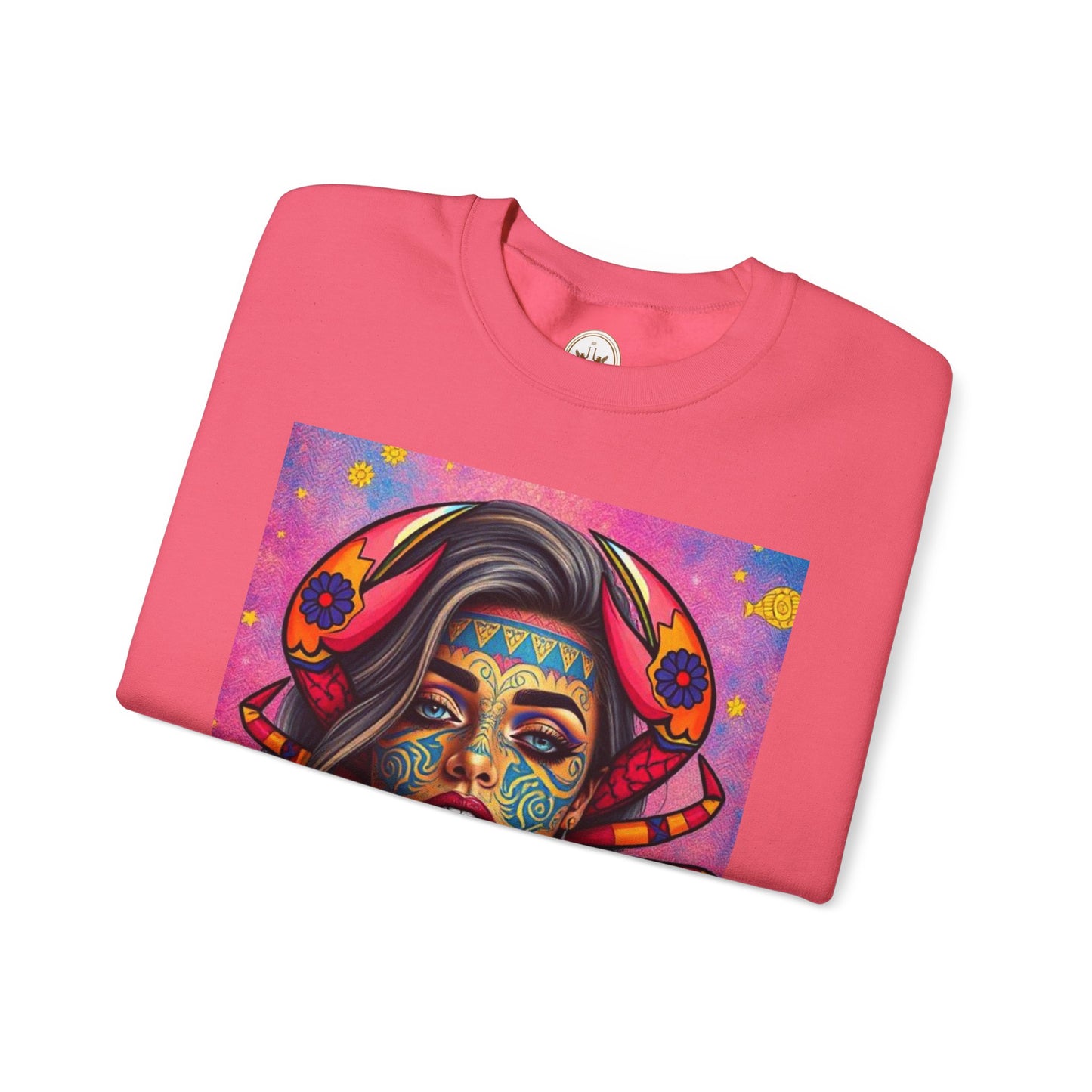 Unisex Heavy Blend™ Crewneck Sweatshirt, Cancer, Zodiac, Sexy Pattern