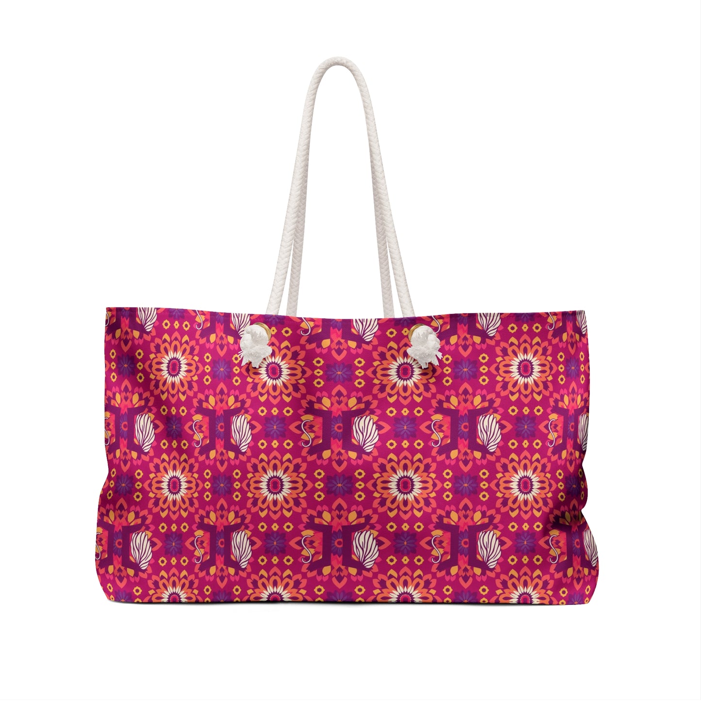 Weekender Bag, Gemini, Zodiac v1, Flower Pattern