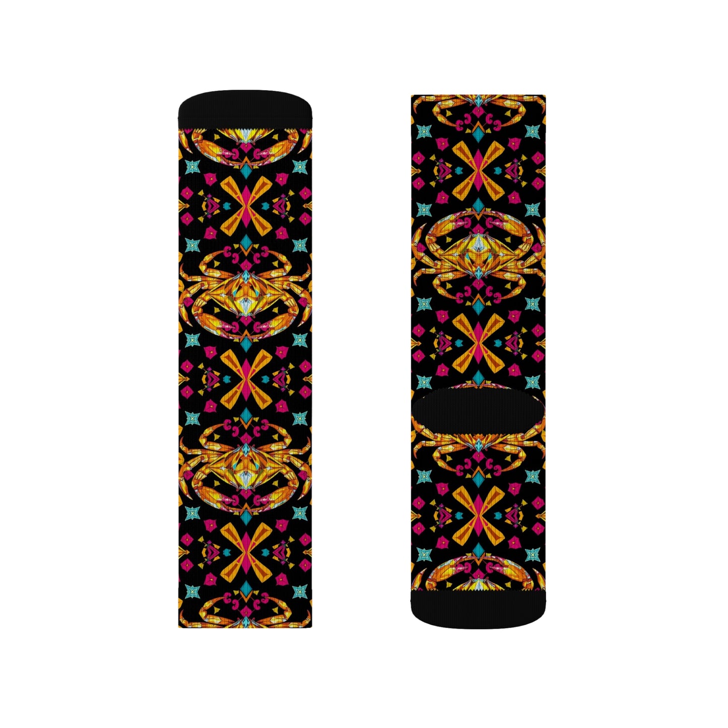 Sublimation Socks, Cancer, Zodiac, Jewel Pattern
