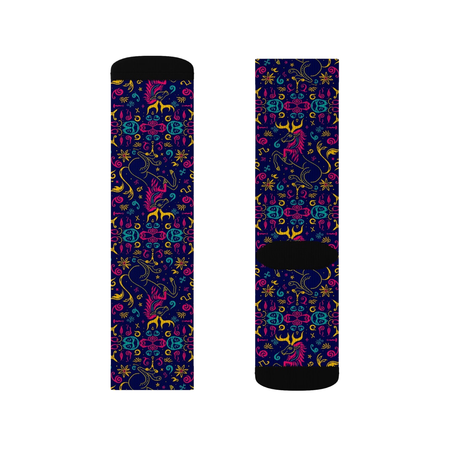 Sublimation Socks, Aquarius, Zodiac v3, Pattern