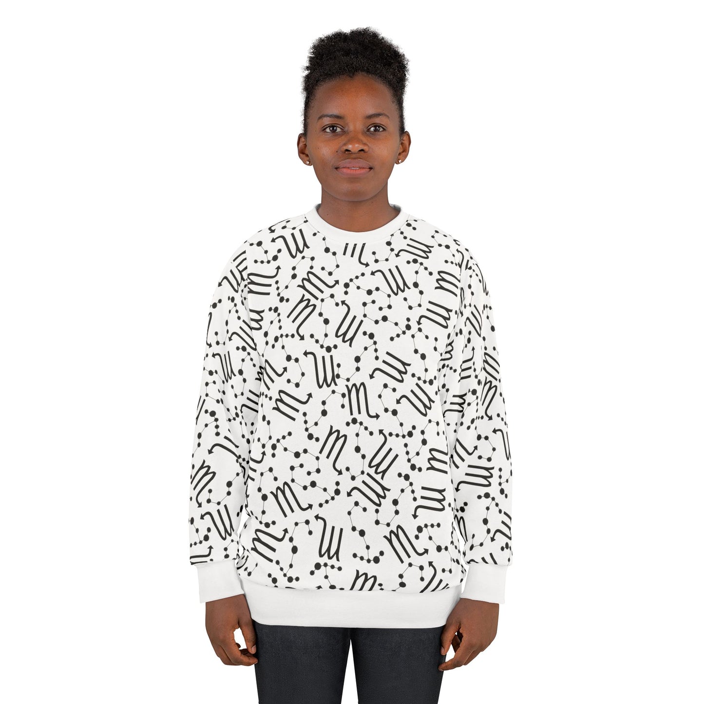 Zodiac AOP Unisex Sweatshirt Scorpio Zodiac Sign