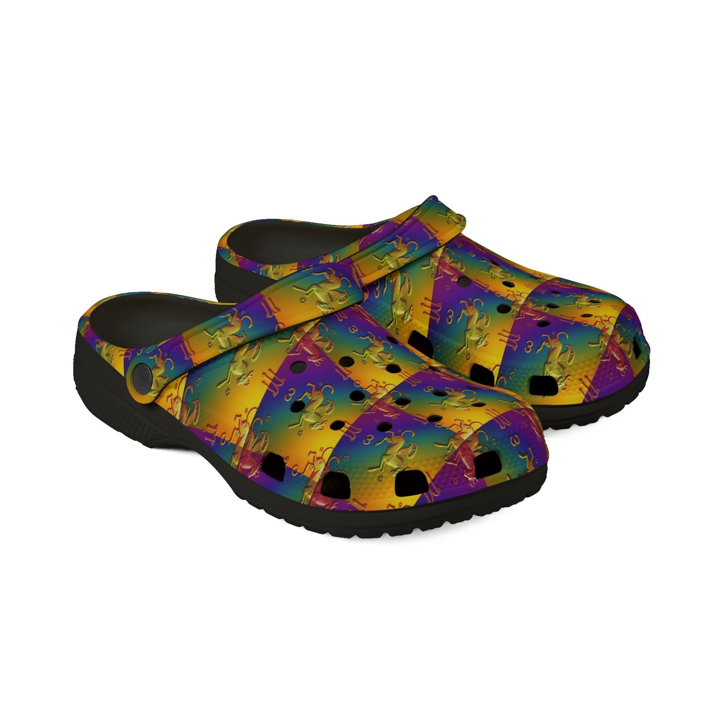 EVA Foam Rubber Shoes, (AOP), Virgo, Zodiac v4, Pattern