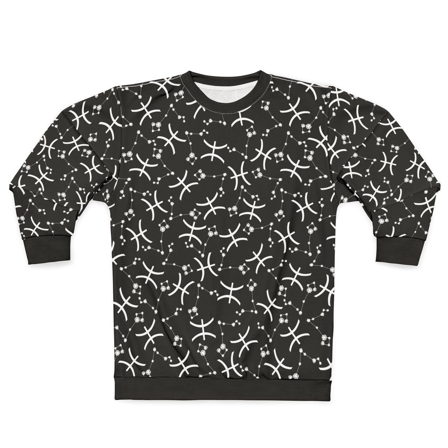 Zodiac AOP Unisex Sweatshirt Pisces Zodiac Sign