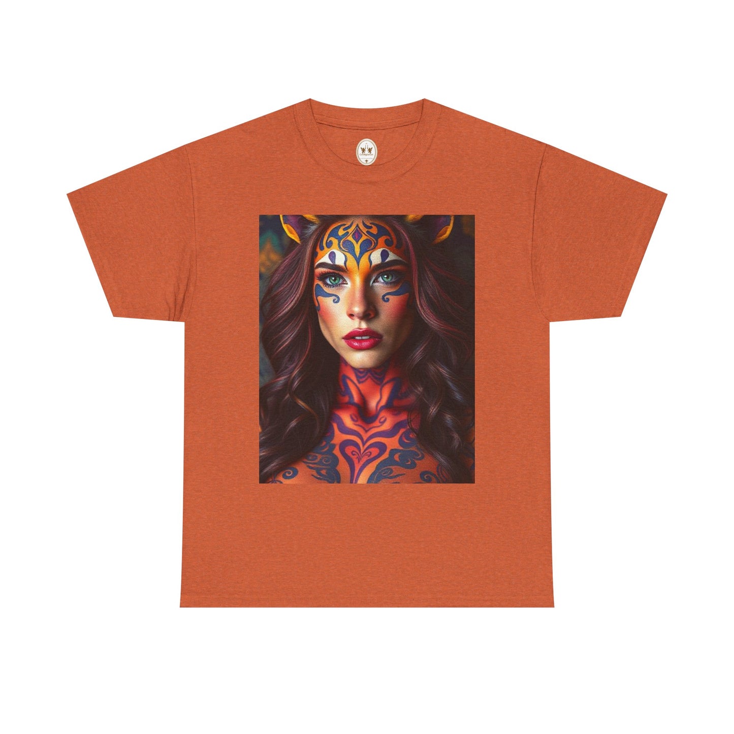Unisex Heavy Cotton T-Shirt, Leo, Zodiac, Sexy Art