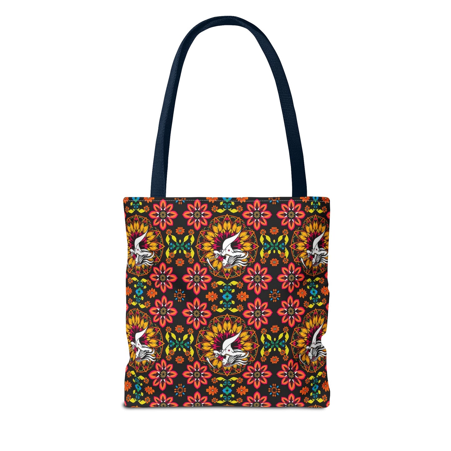 Tote Bag (AOP), Sagittarius, Zodiac v1, Flower Pattern