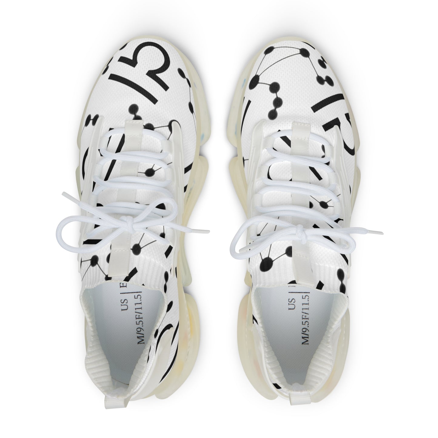 Men's Mesh Sneakers, Libra Zodiac Sign, all over print