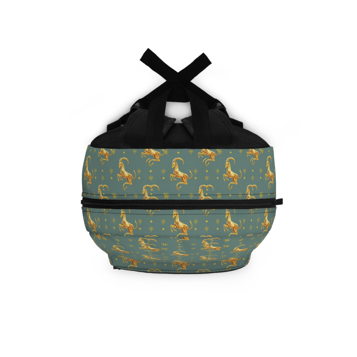 Backpack, Capricorn, Zodiac, Metal Pattern