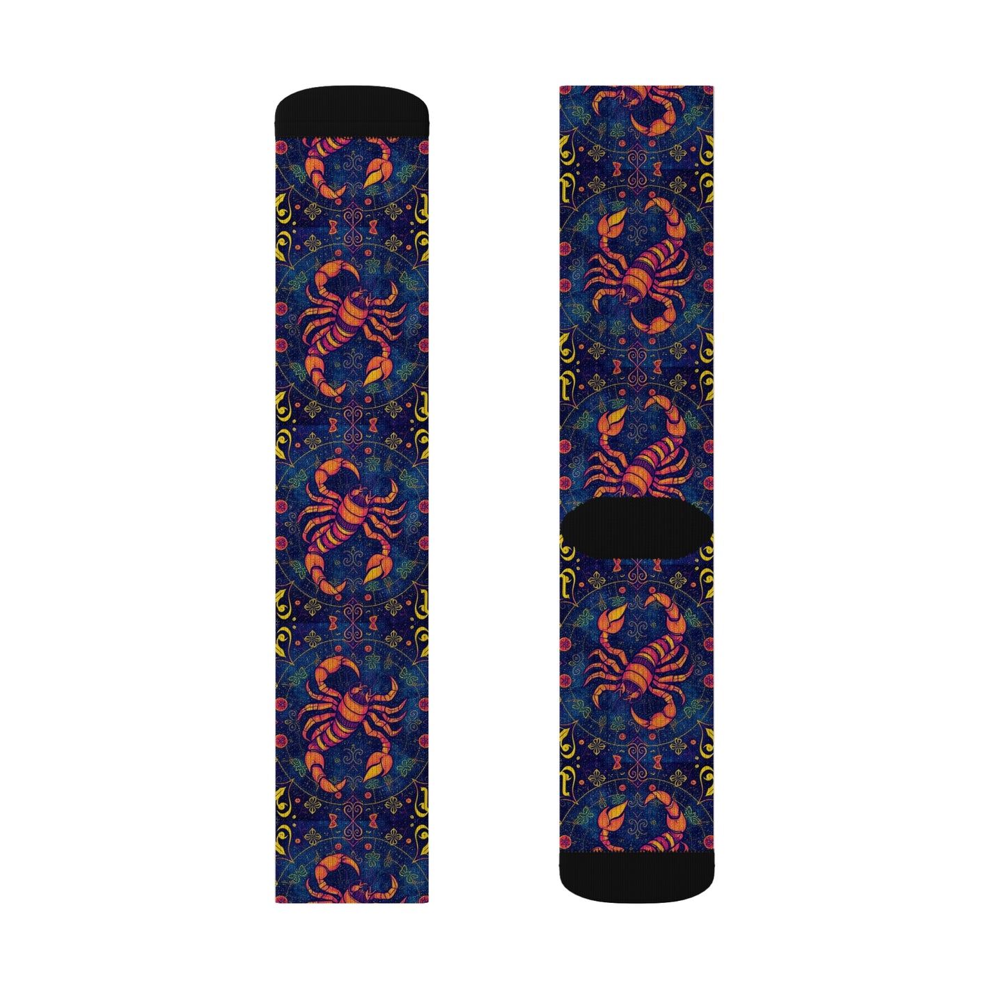 Sublimation Socks, Scorpio, Zodiac v2, Pattern