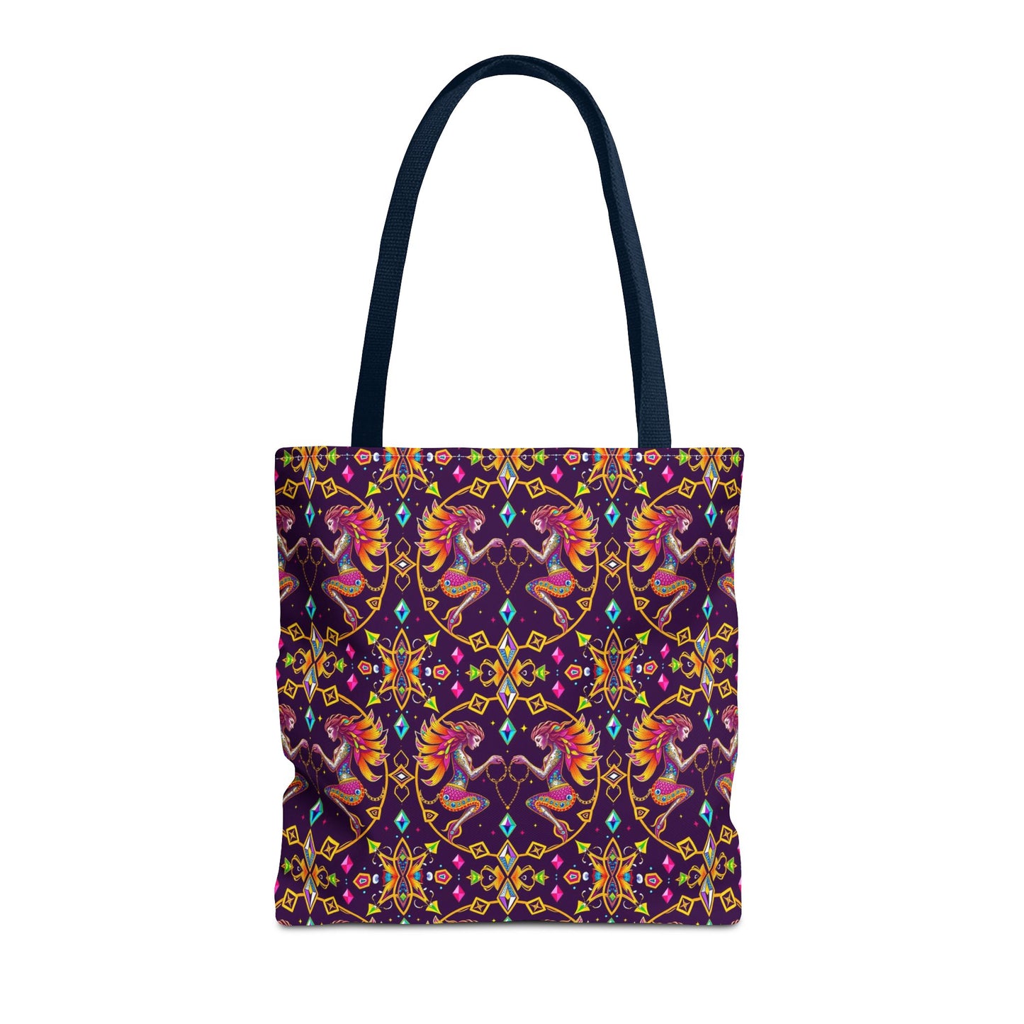 Tote Bag (AOP), Gemini, Zodiac, Jewel Pattern
