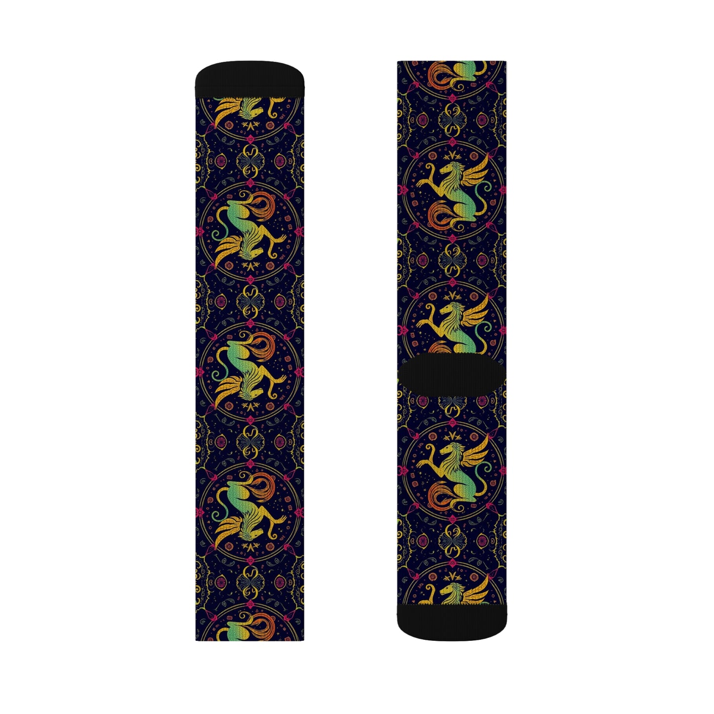 Sublimation Socks, Virgo, Zodiac v3, Pattern