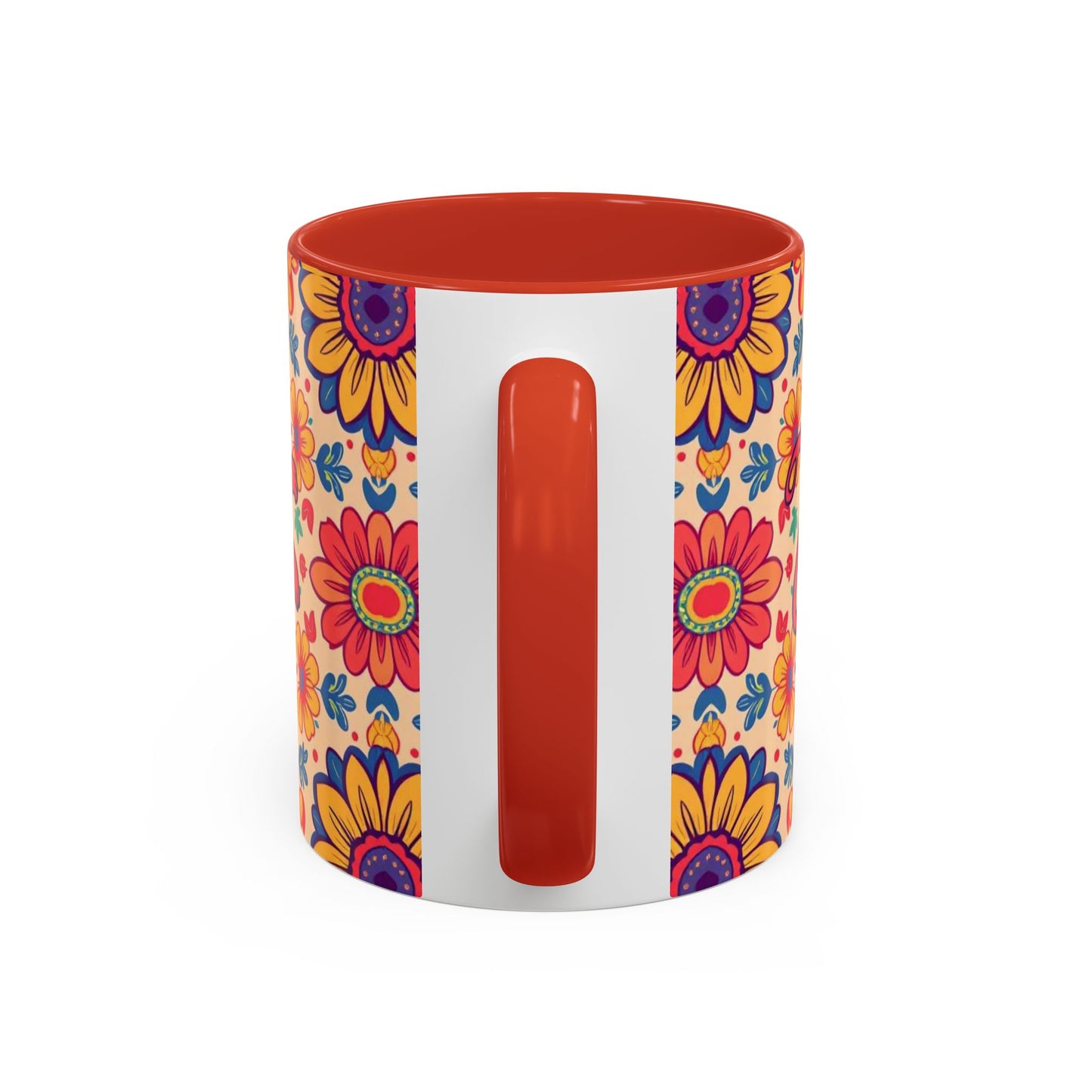 Accent Coffee Mug, Leo, Zodiac, Flower Pattern, (11, 15oz)