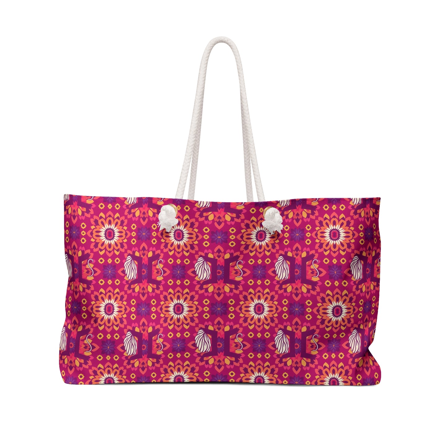 Weekender Bag, Gemini, Zodiac v1, Flower Pattern