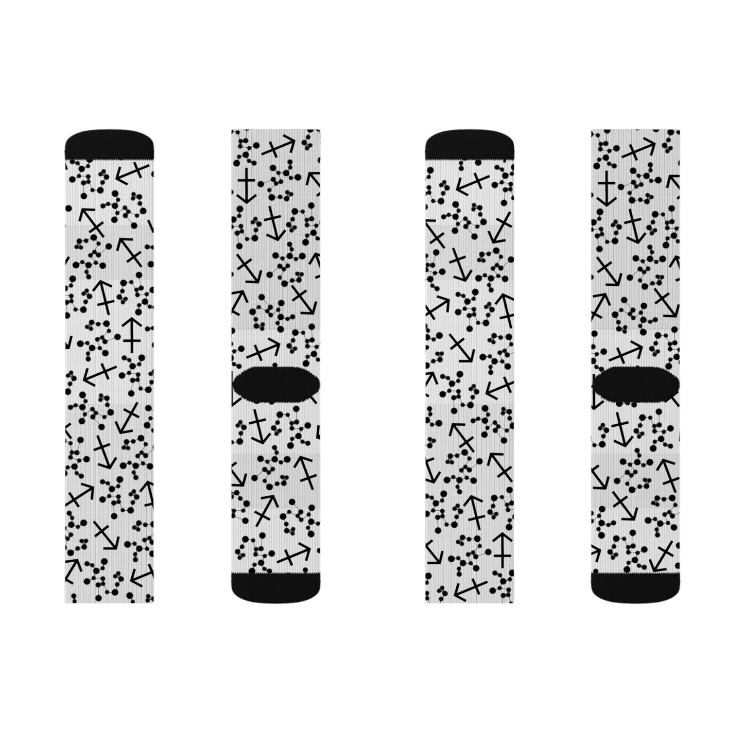 Zodiac Sublimation Socks Sagittarius Zodiac sign
