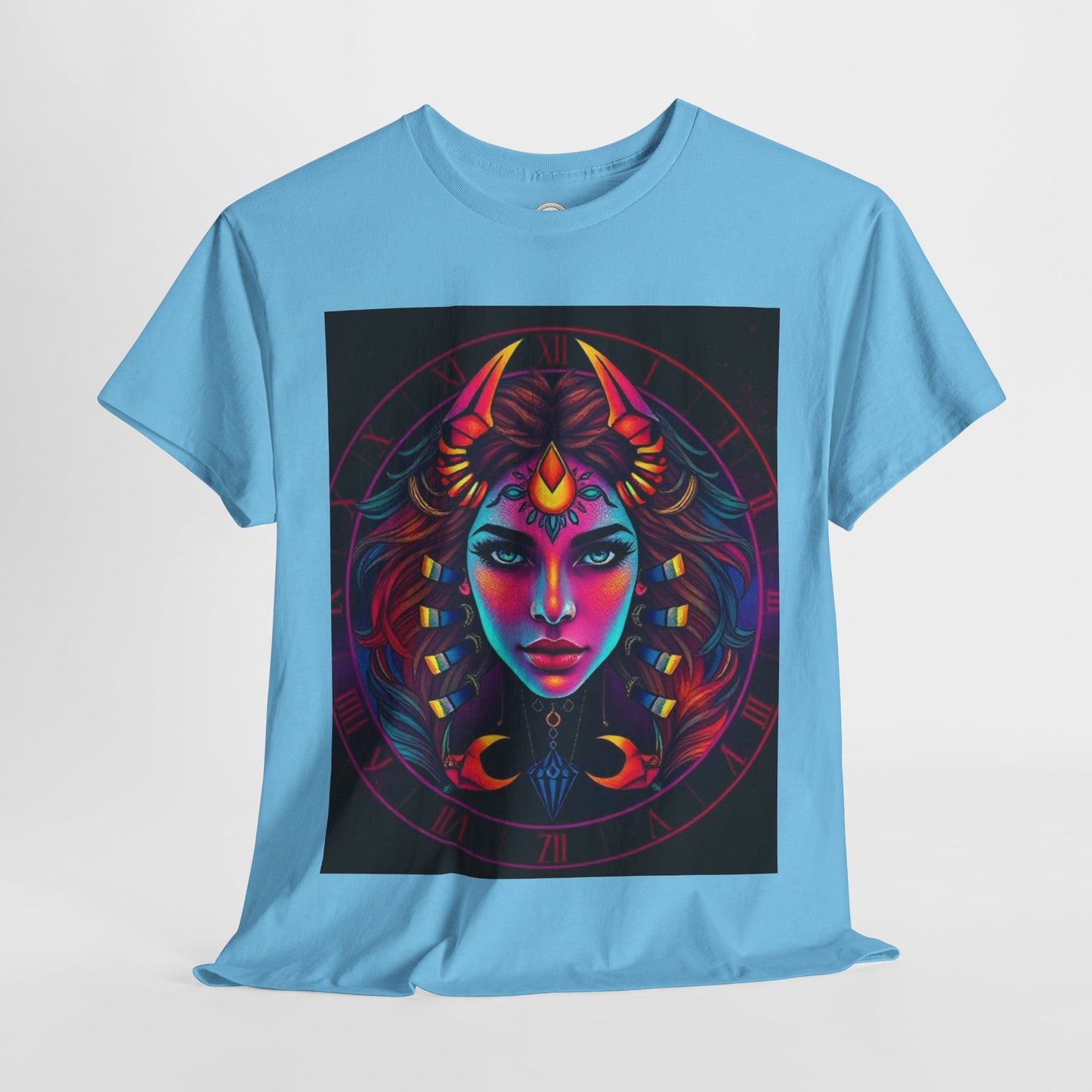 Unisex Heavy Cotton T-Shirt, Scorpio, Zodiac v4, Sexy Art