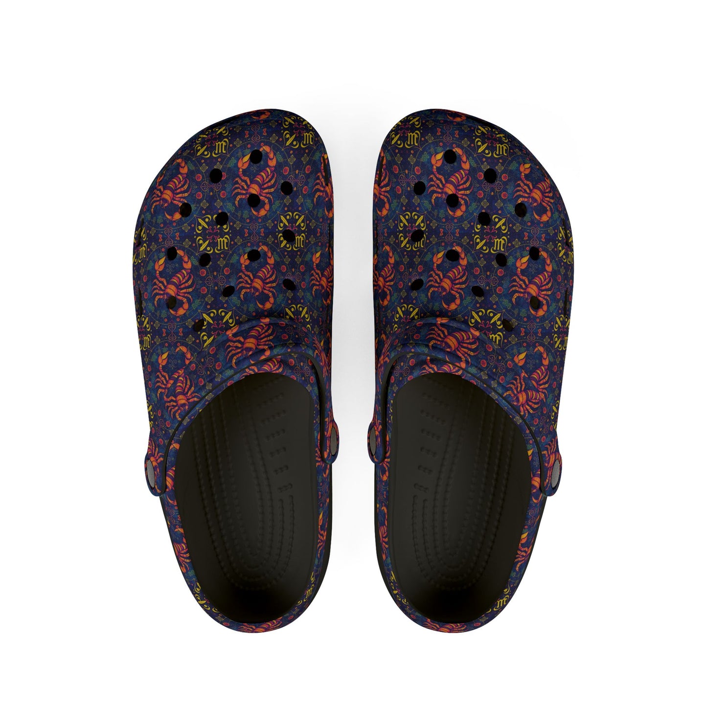 EVA Foam Rubber Shoes, (AOP), Scorpio, Zodiac v3, Pattern