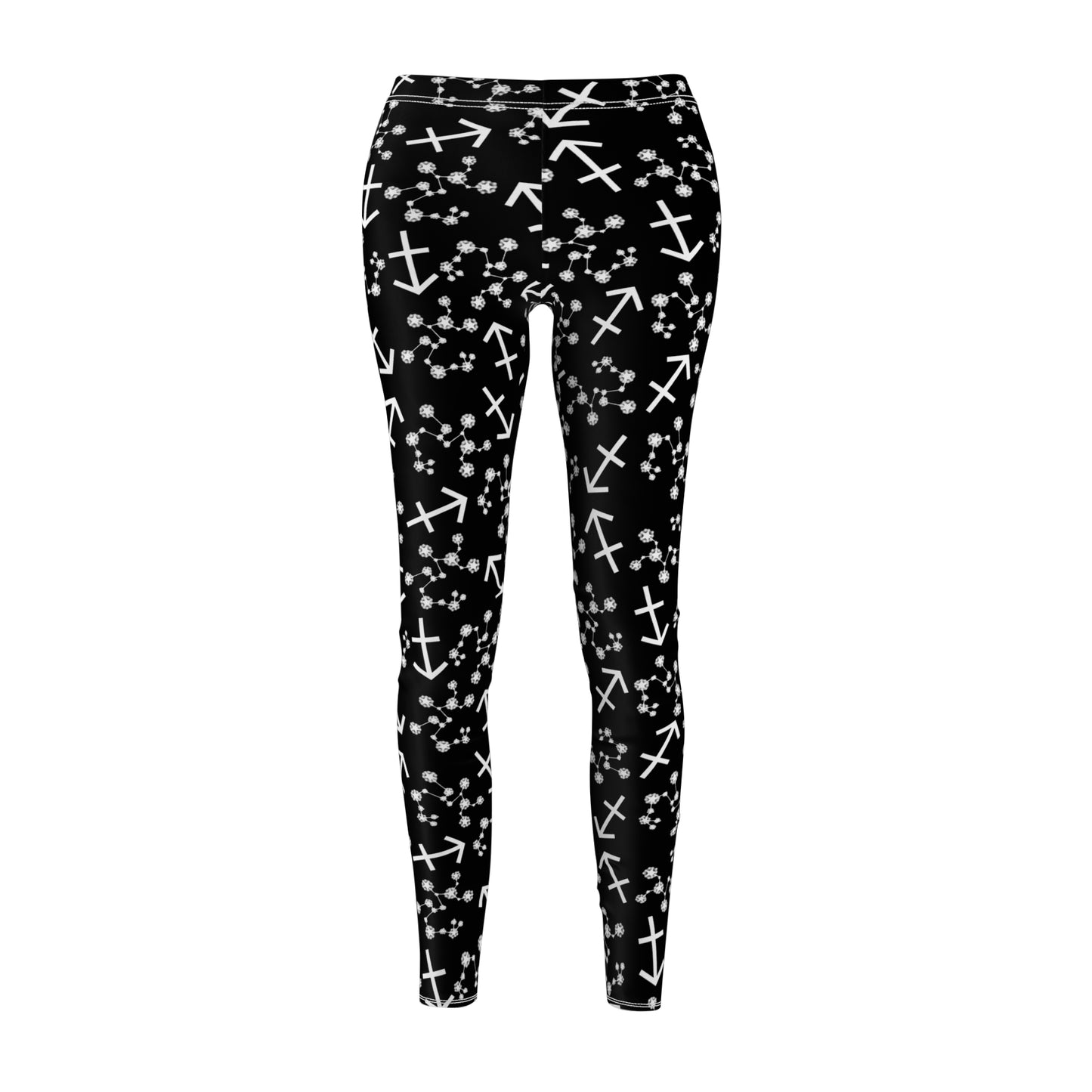 Women's Zodiac Cut & Sew Casual Leggings Sagittarius Zodiac sign