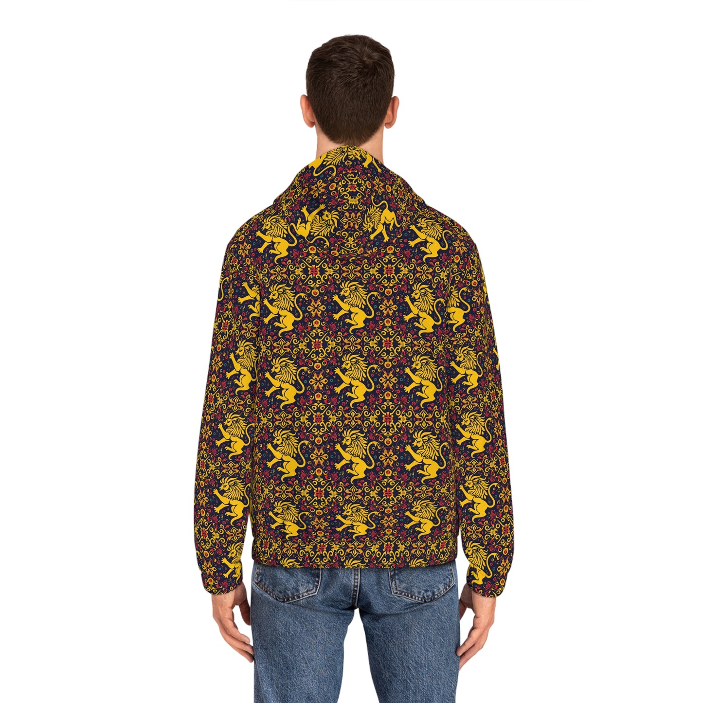 Full-Zip Hoodie (AOP), Leo, Zodiac v4, Pattern