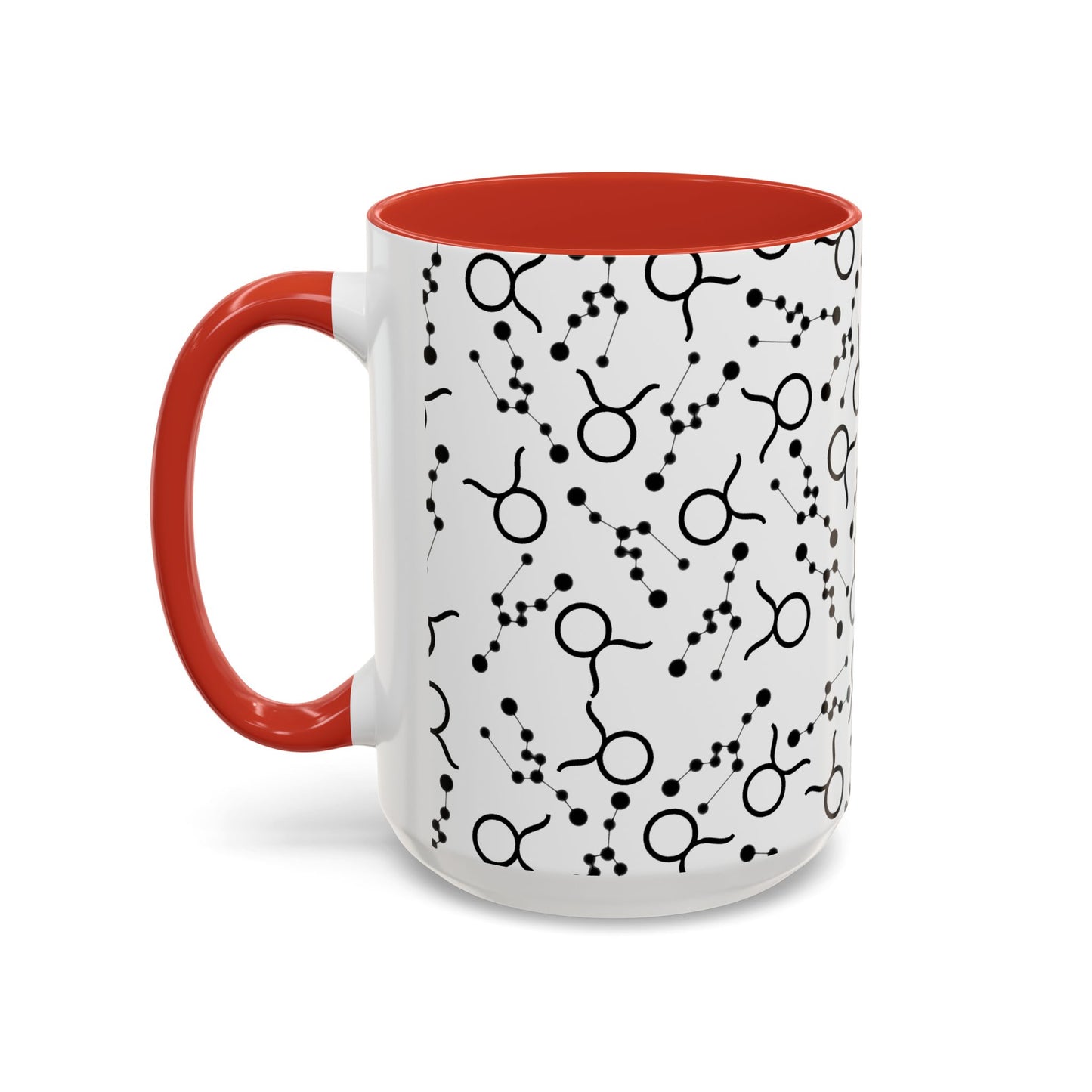 Accent Coffee Mug with the Taurus Zodiac sign (11, 15oz)