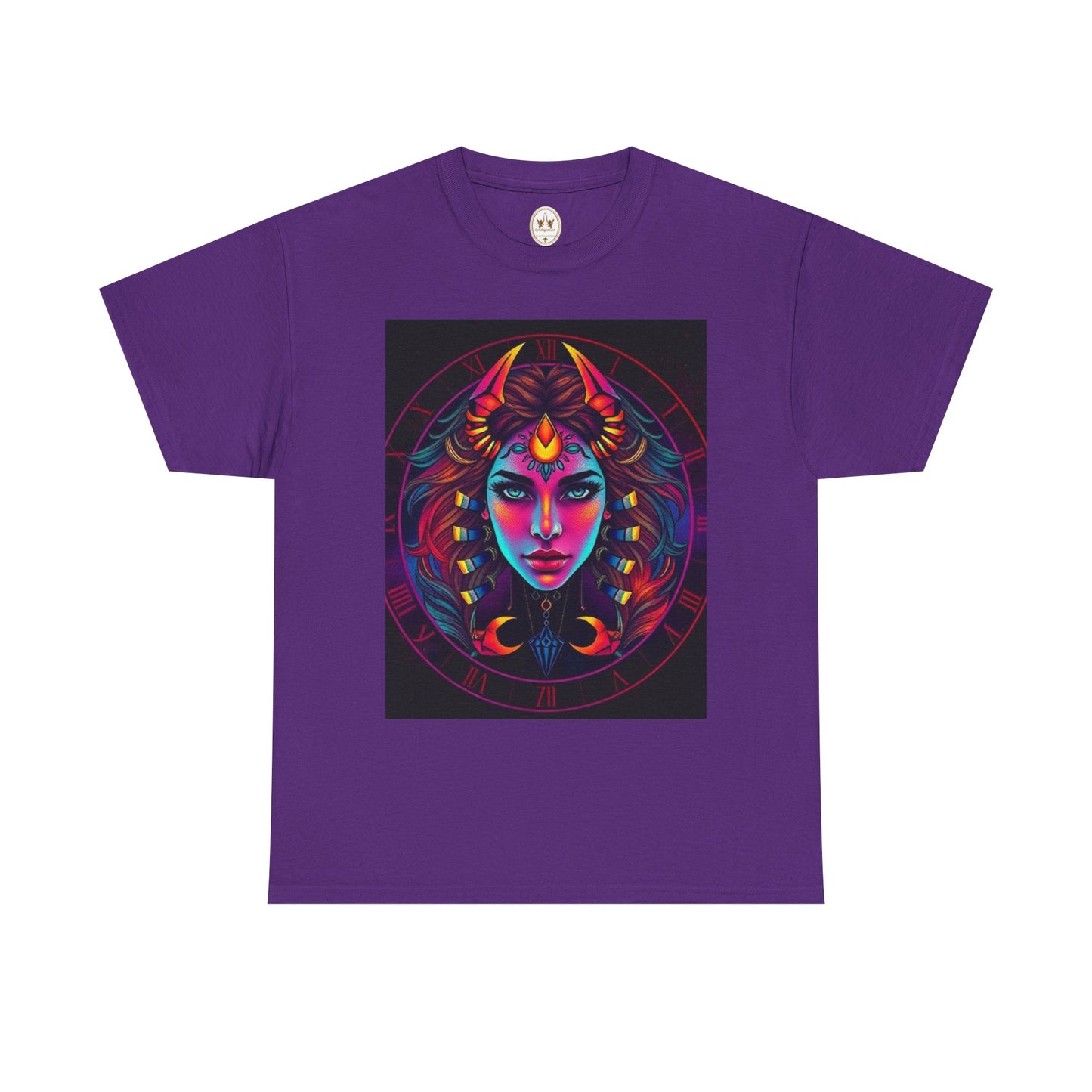 Unisex Heavy Cotton T-Shirt, Scorpio, Zodiac v4, Sexy Art