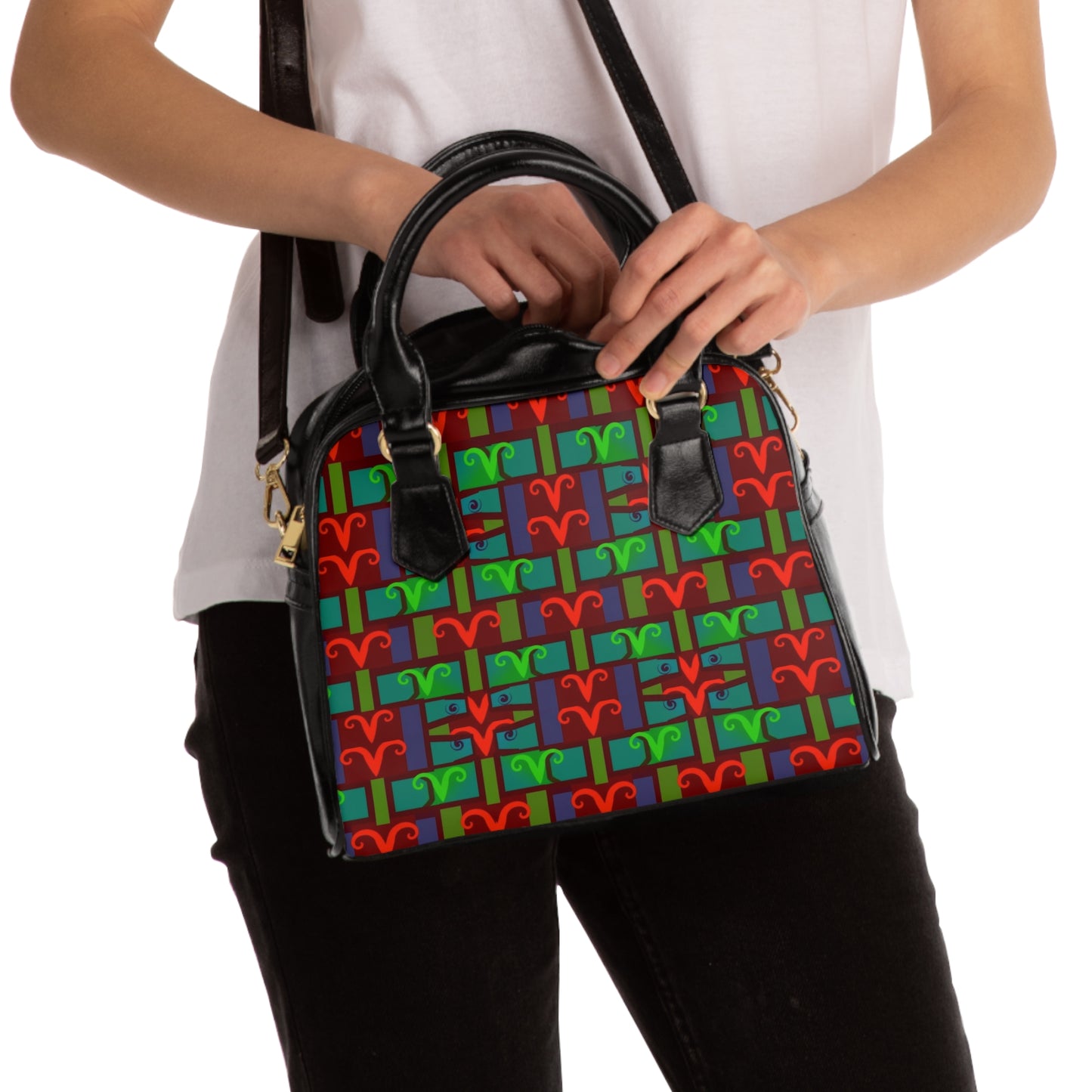 Shoulder Handbag, Aries, Zodiac, Shapes Pattern