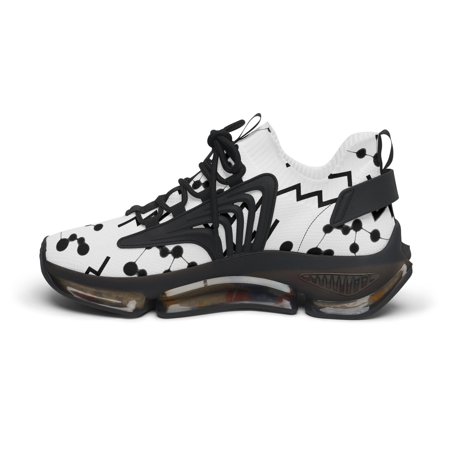 Women's Mesh Sneakers, Constellation & Symbol, Aquarius Zodiac Sign, AOP