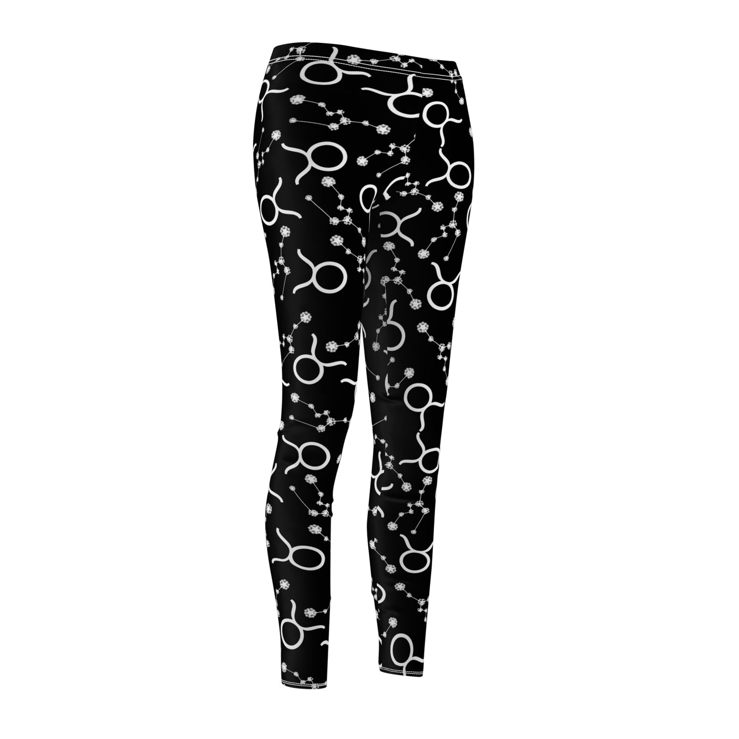 Women's Zodiac Cut & Sew Casual Leggings Taurus Zodiac sign