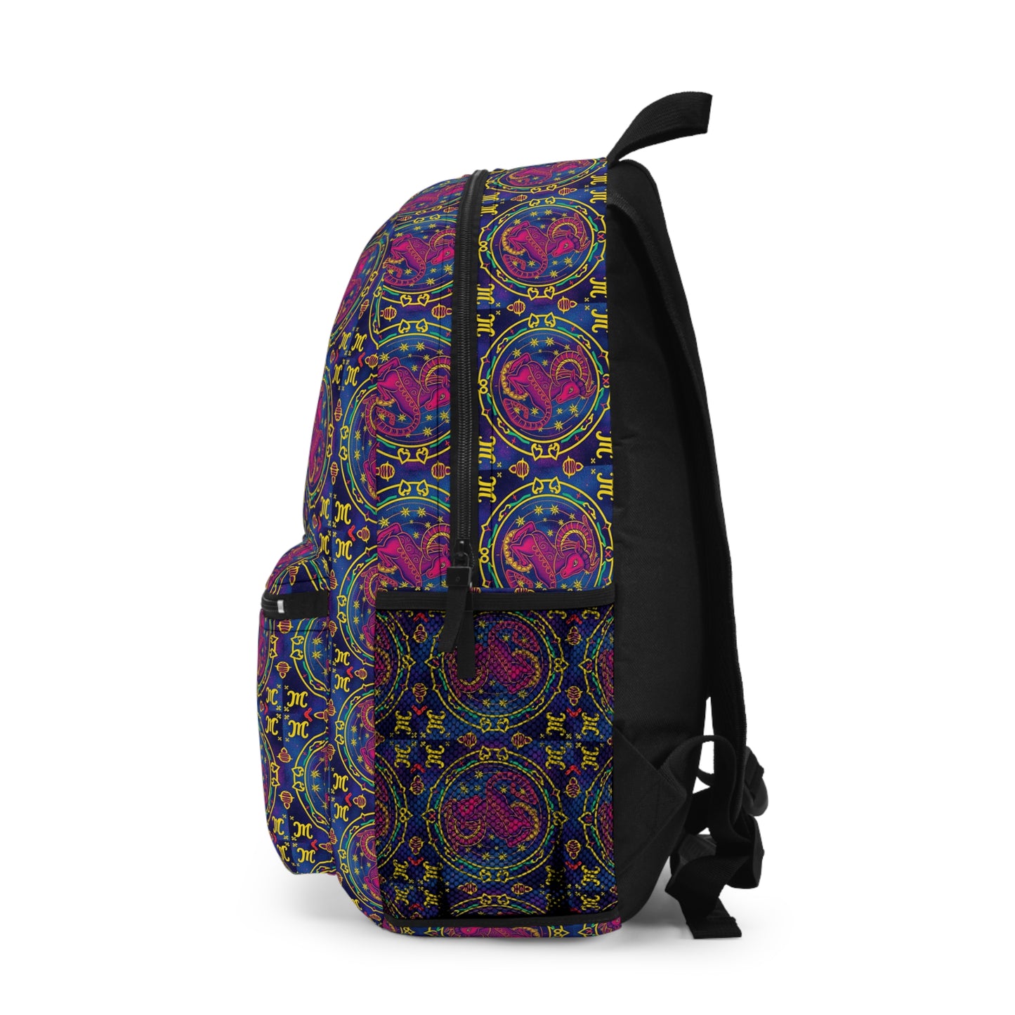 Backpack, Capricorn, Zodiac v2, Metal Pattern