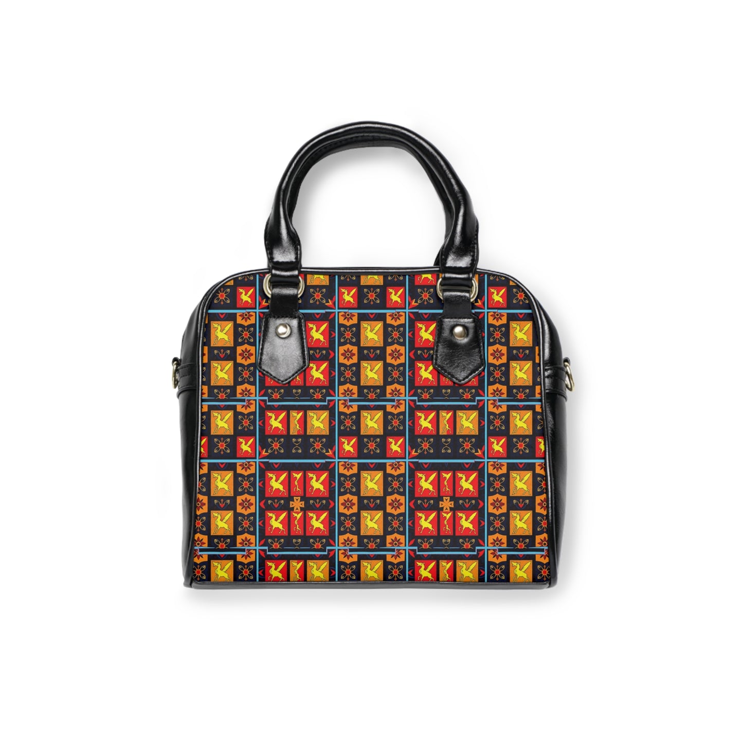 Shoulder Handbag, Sagittarius, Zodiac v2, Shapes Pattern