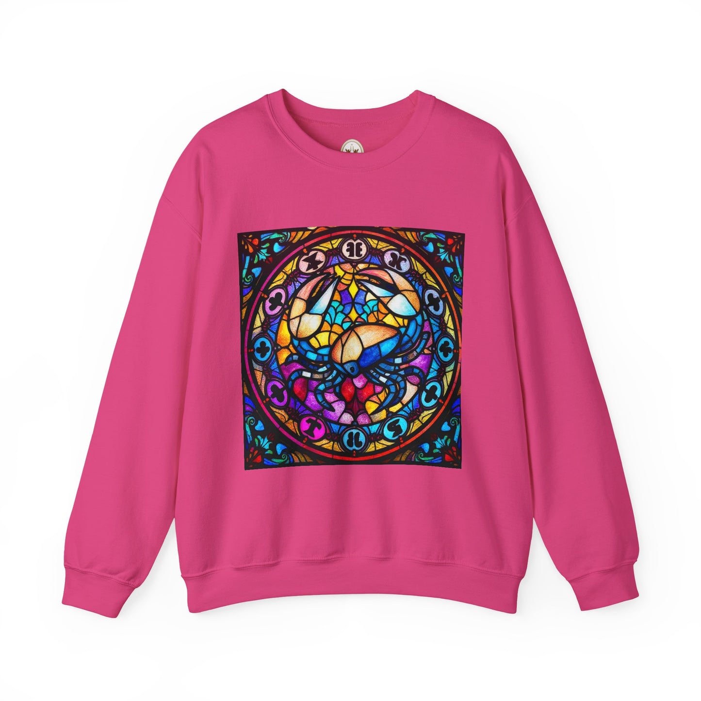 Unisex Heavy Blend™ Crewneck Sweatshirt, Glass, Cancer Zodiac Design