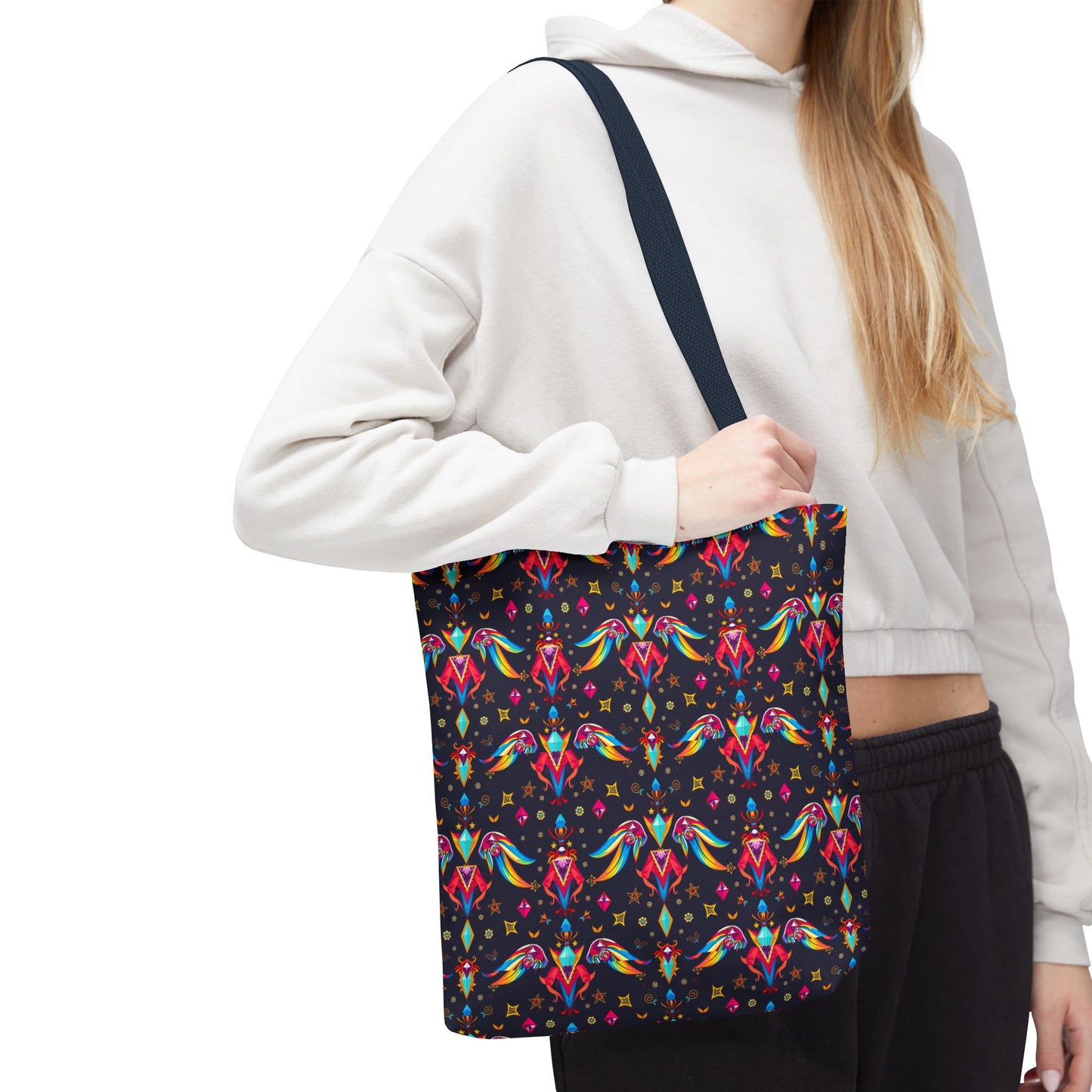 Tote Bag (AOP), Virgo, Zodiac v1, Jewel Pattern