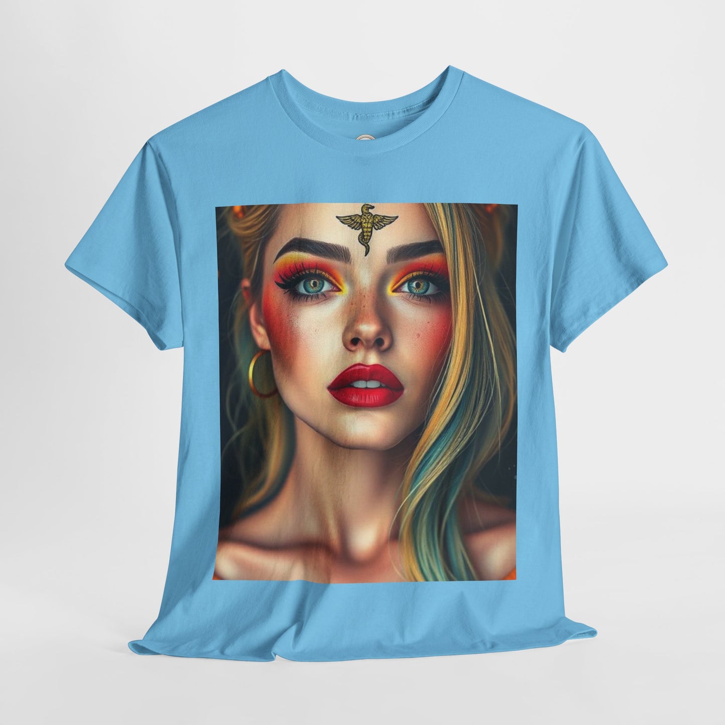Unisex Heavy Cotton T-Shirt, Virgo, Zodiac, Sexy Art