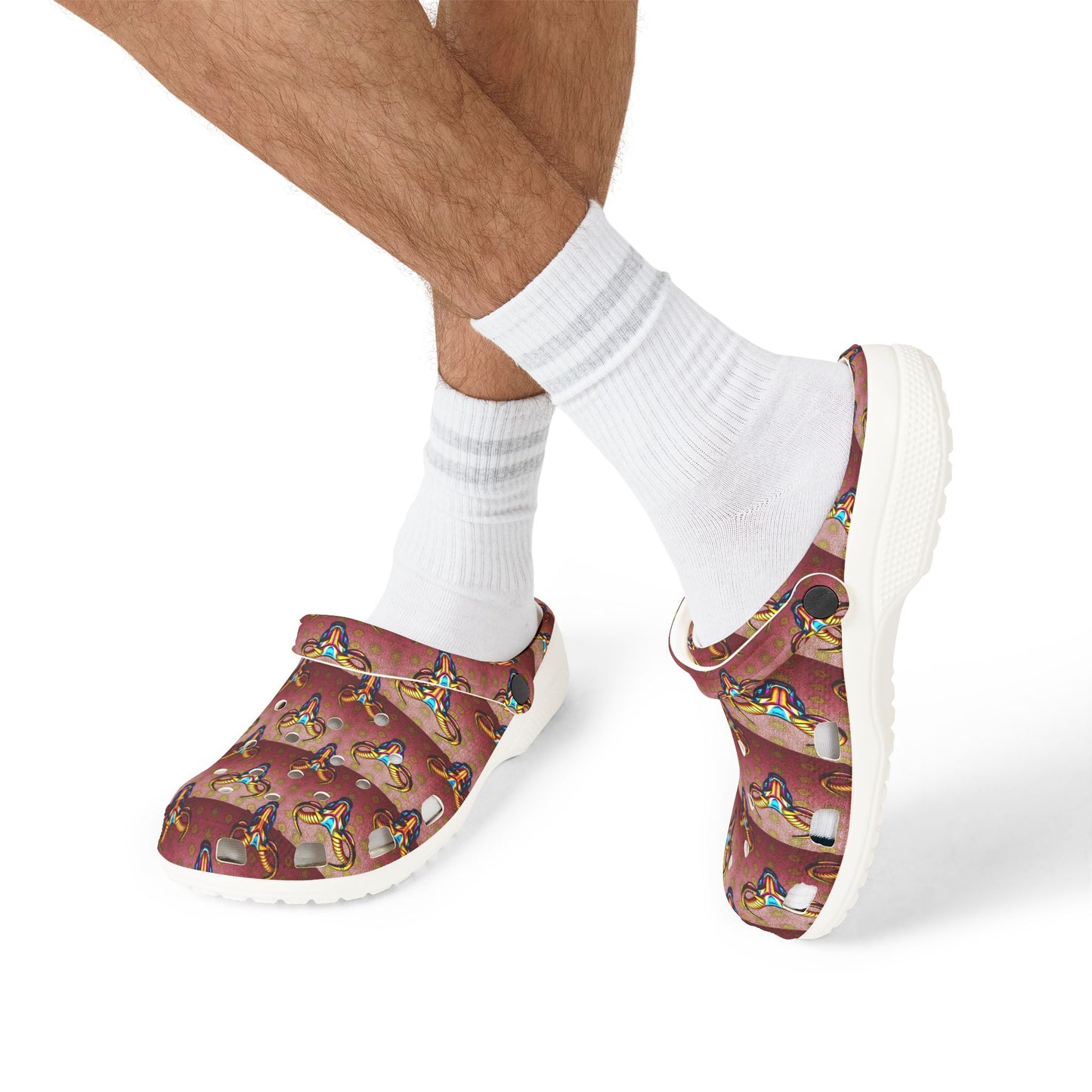 EVA Foam Rubber Shoes, (AOP), Taurus, Zodiac, Pattern