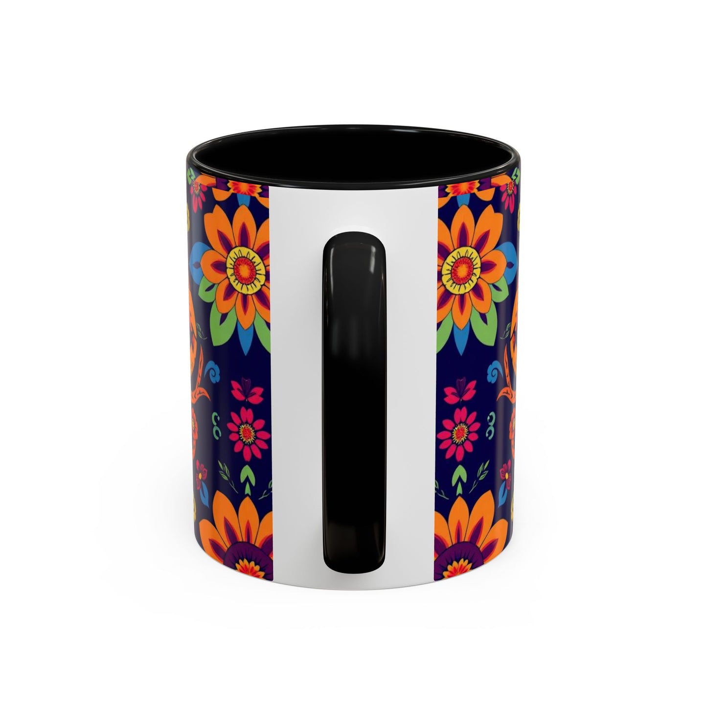Accent Coffee Mug, Cancer, Zodiac, Flower Pattern, (11, 15oz)