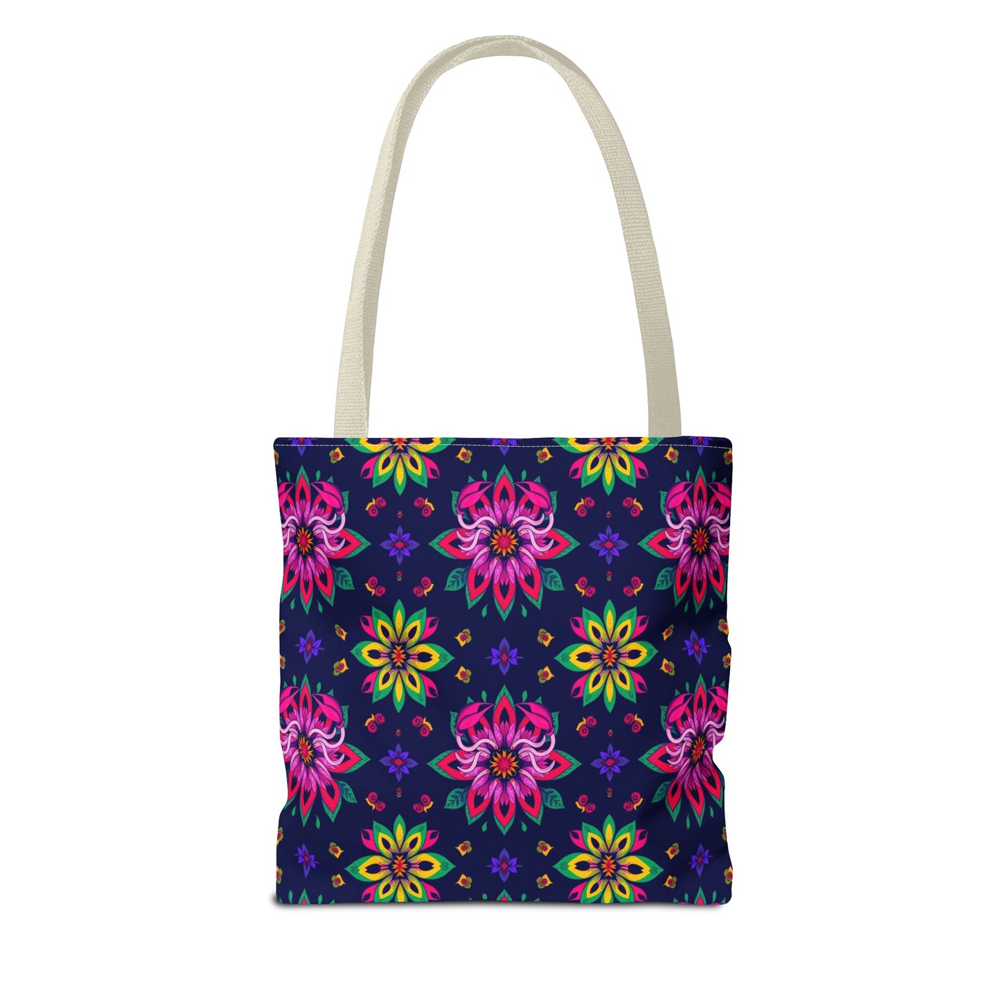 Tote Bag (AOP), Scorpio, Zodiac v2, Flower Pattern