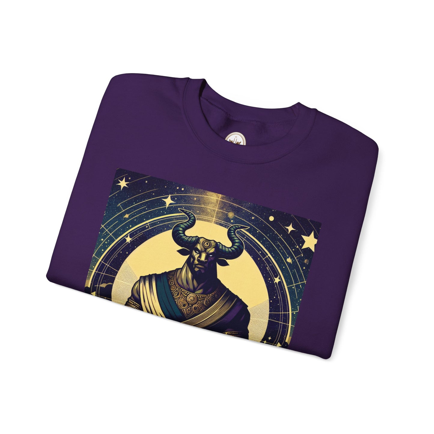Unisex Heavy Blend™ Crewneck Sweatshirt, Minotaur, Taurus Zodiac Design