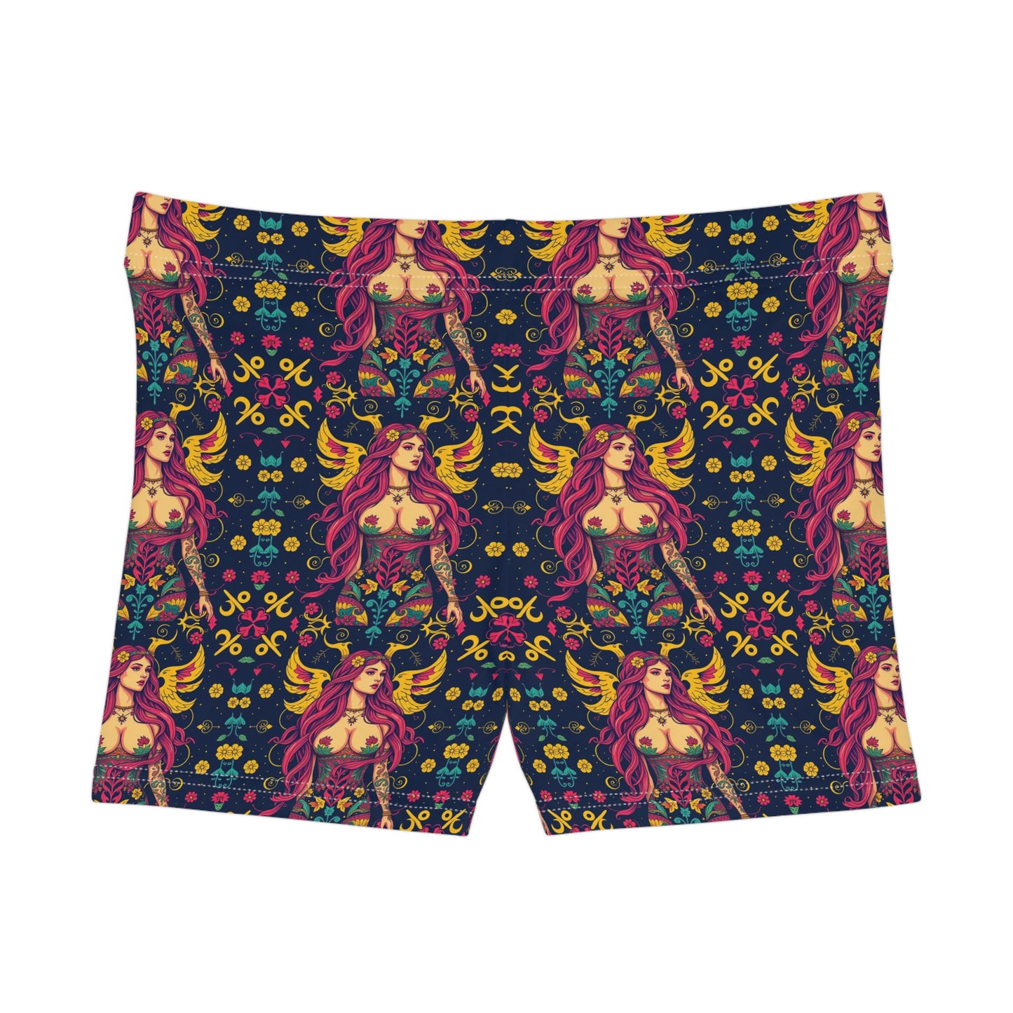 Women's Shorts, (AOP), Gemini, Zodiac v2, Sexy Pattern