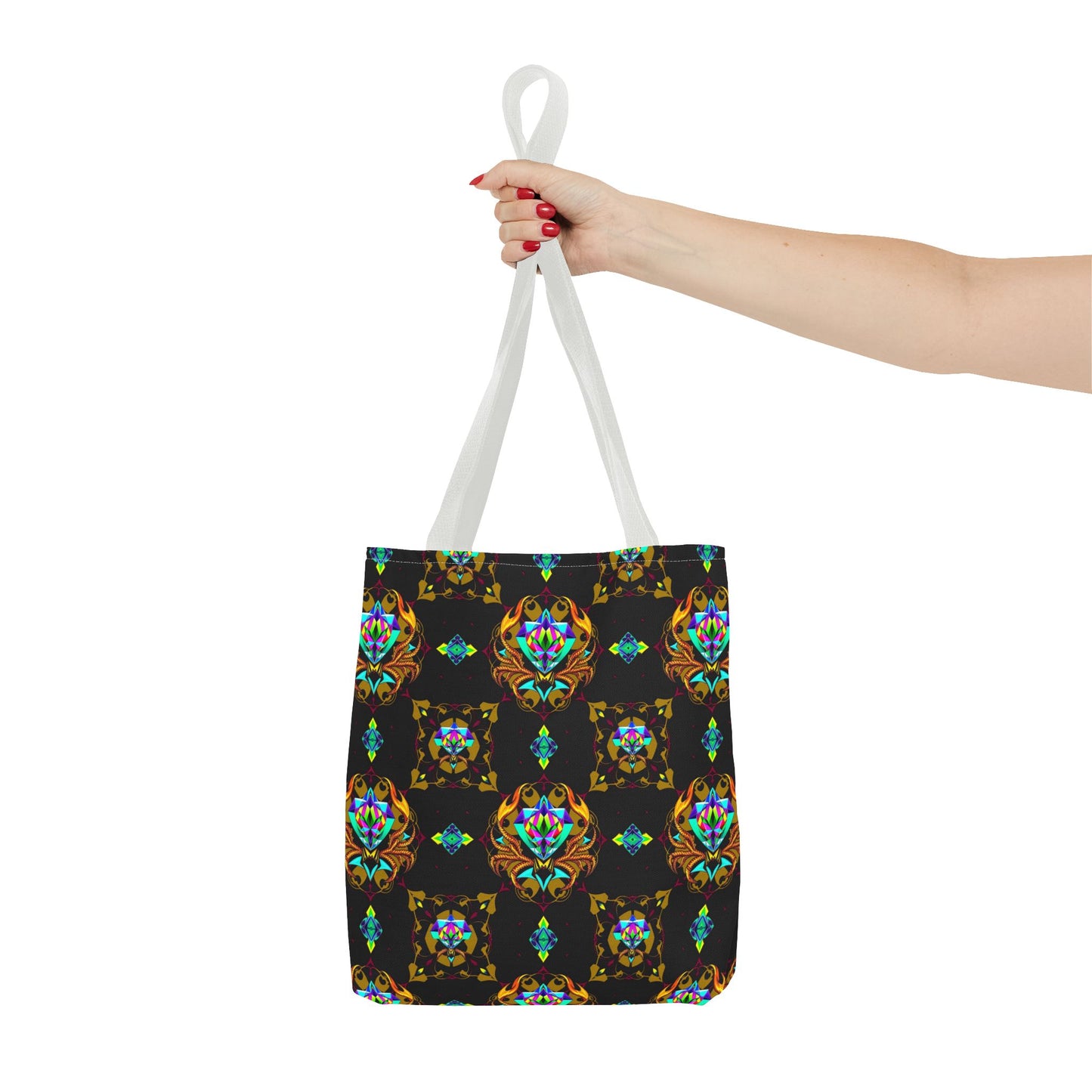 Tote Bag (AOP), Scorpio, Zodiac, Jewel Pattern