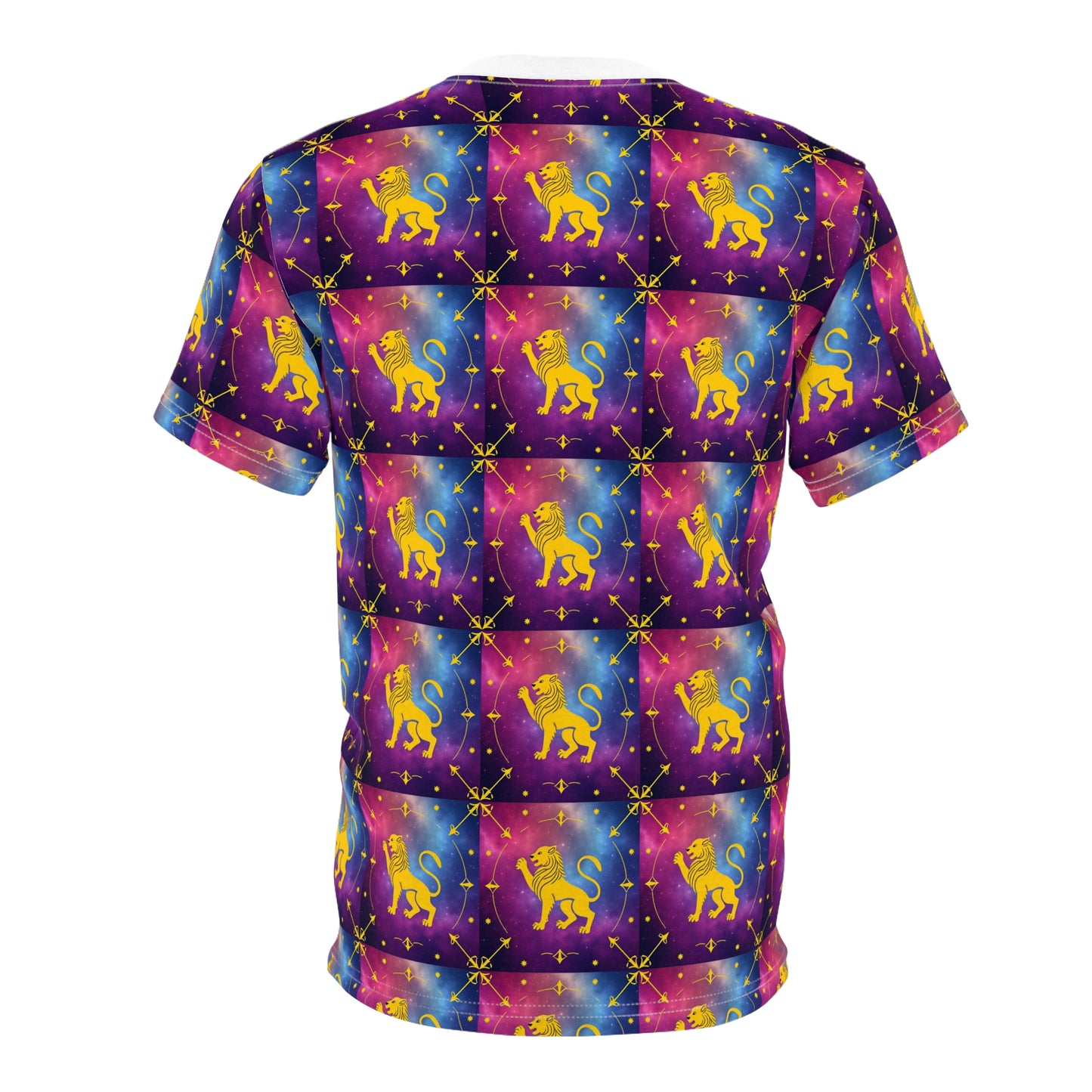 Unisex Cut & Sew T-Shirt, AOP, Leo, Zodiac v1, Pattern
