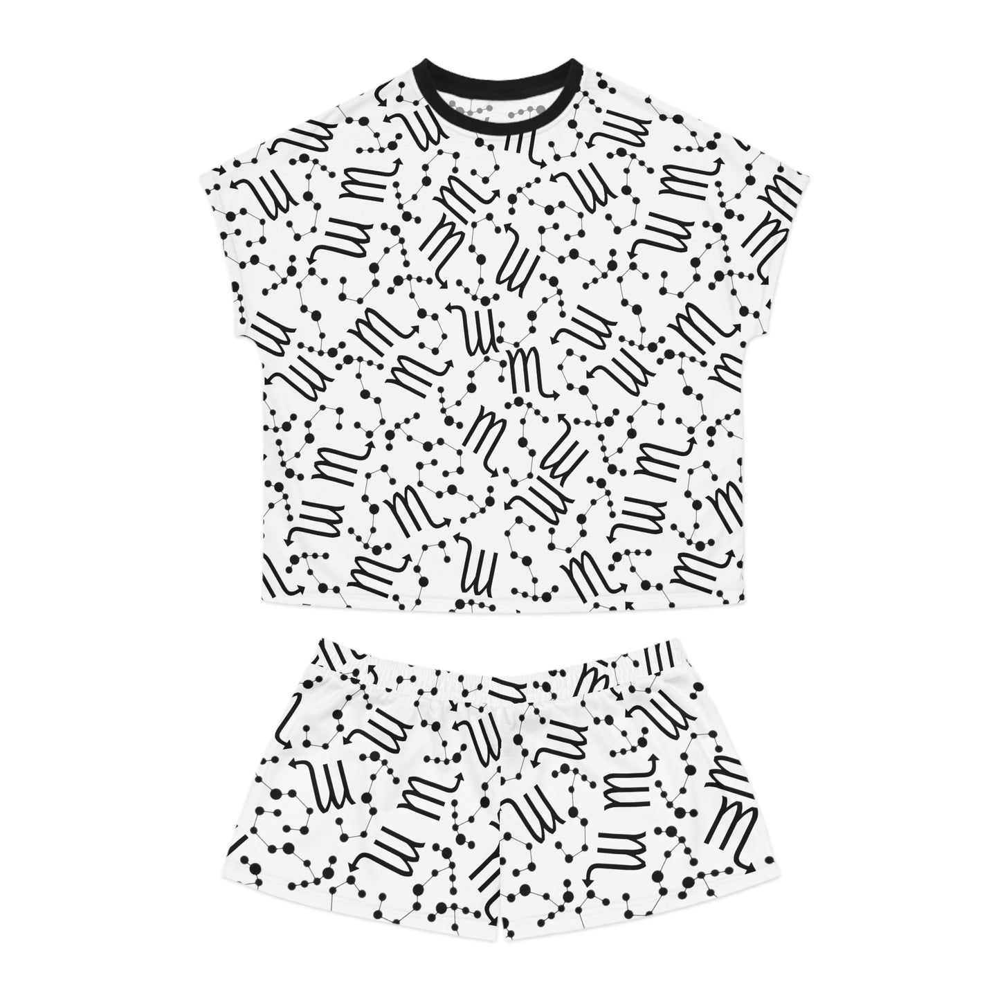 Women's Short Pajama Set Scorpio Zodiac Sign (AOP)