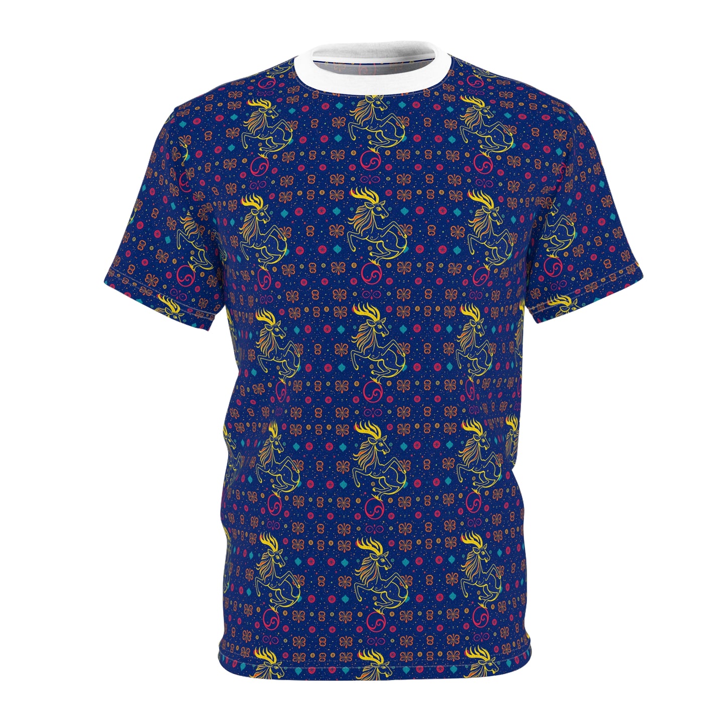 Unisex Cut & Sew T-Shirt, AOP, Aquarius, Zodiac, Pattern