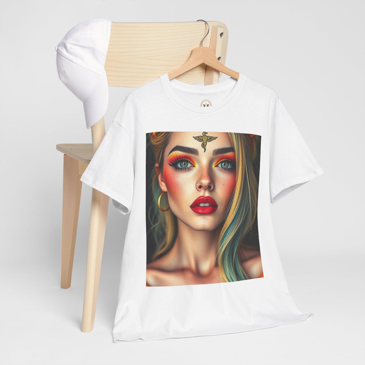 Unisex Heavy Cotton T-Shirt, Virgo, Zodiac, Sexy Art