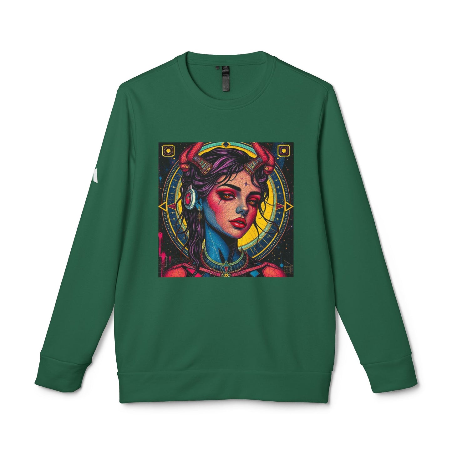 Adidas, Unisex Fleece Crewneck Sweatshirt, Scorpio, Pop Art v1, Zodiac