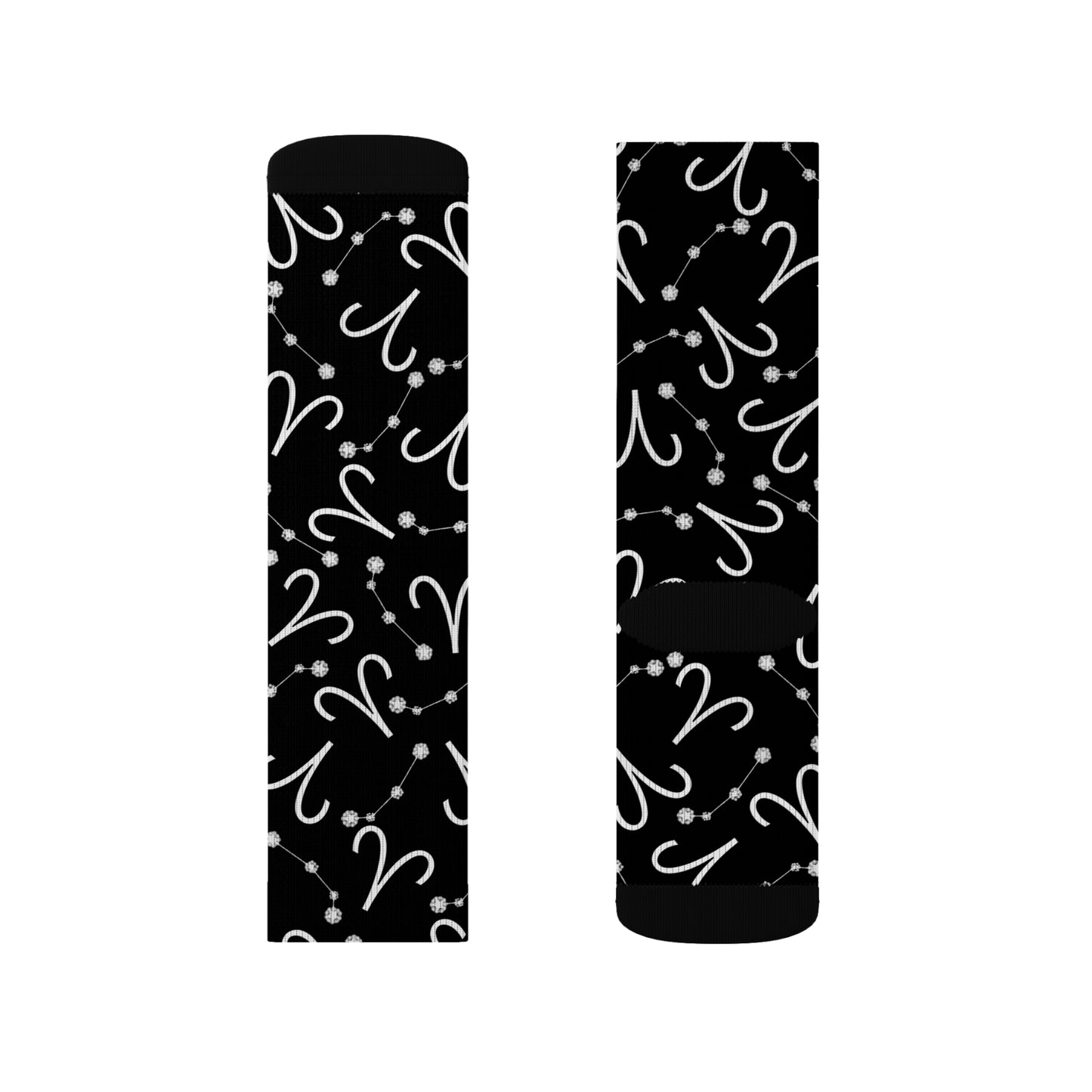 Zodiac Sublimation Socks Aries Zodiac sign