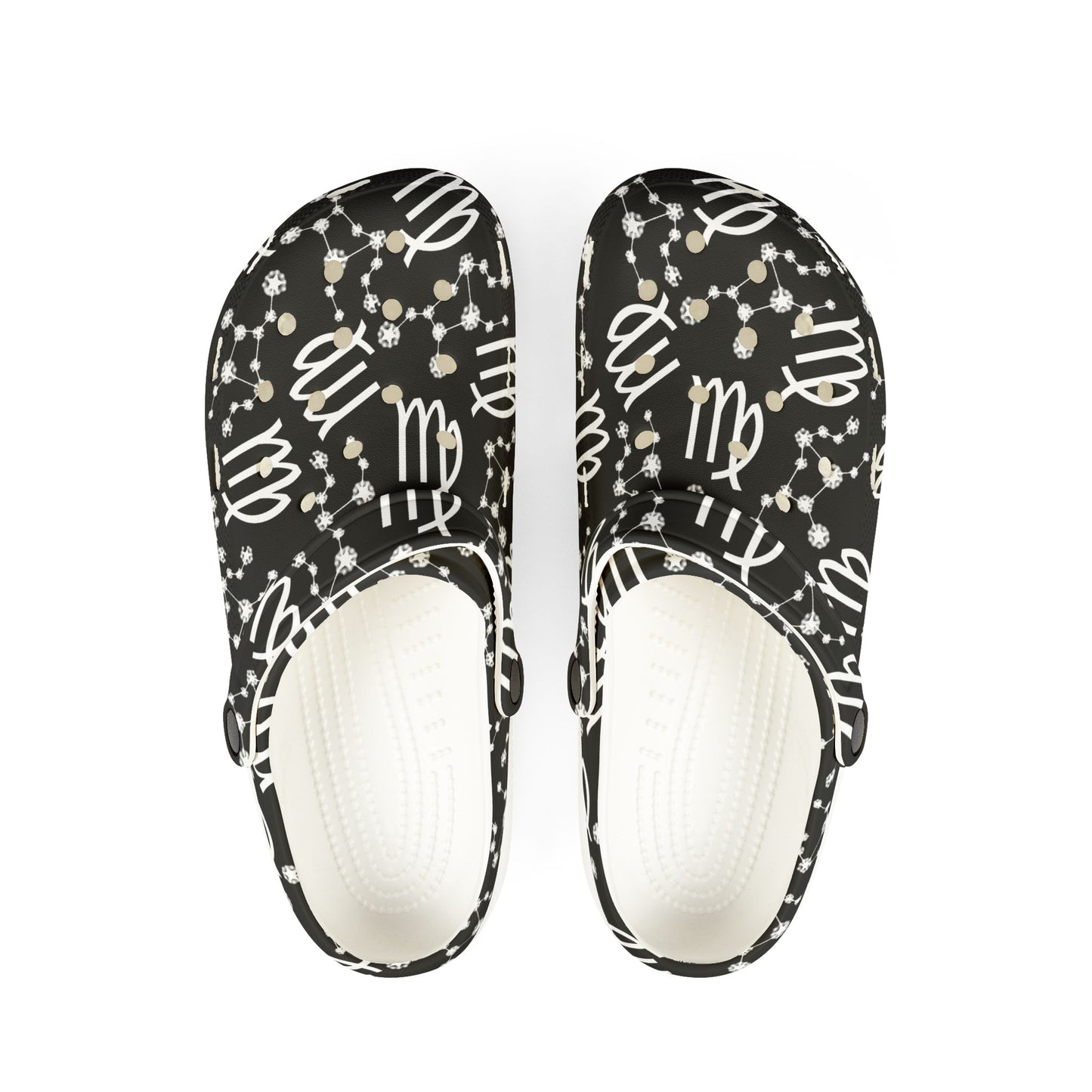 EVA Foam Rubber Shoes (AOP), Material 100% EVA, Virgo Zodiac Design