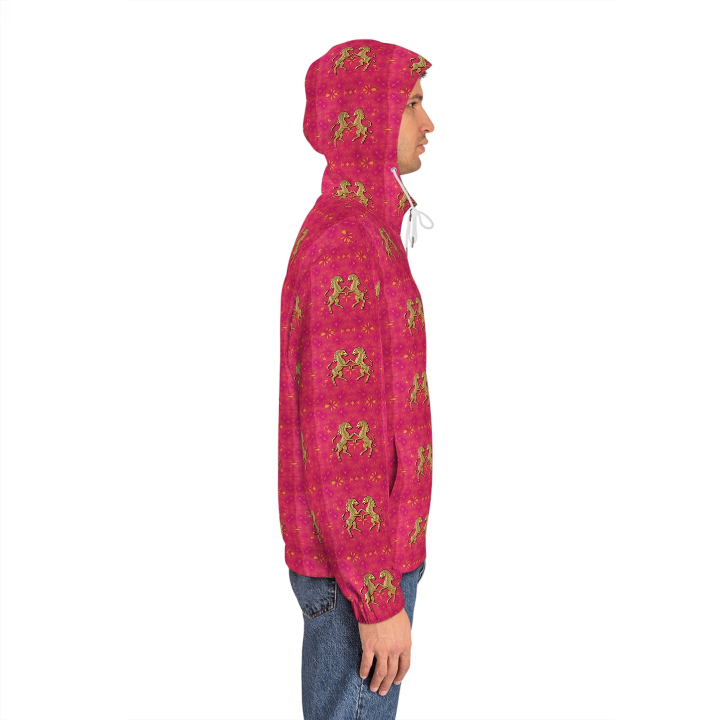 Full-Zip Hoodie (AOP), Gemini, Zodiac v3, Pattern