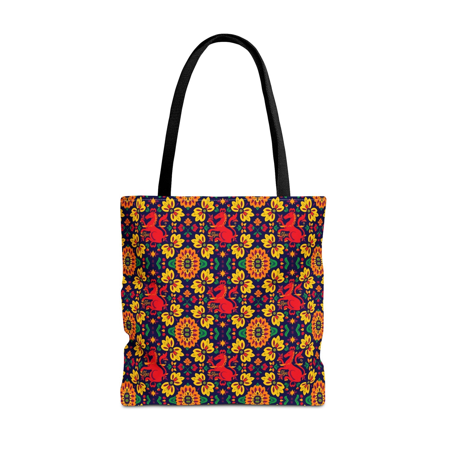Tote Bag (AOP), Virgo, Zodiac, Flower Pattern
